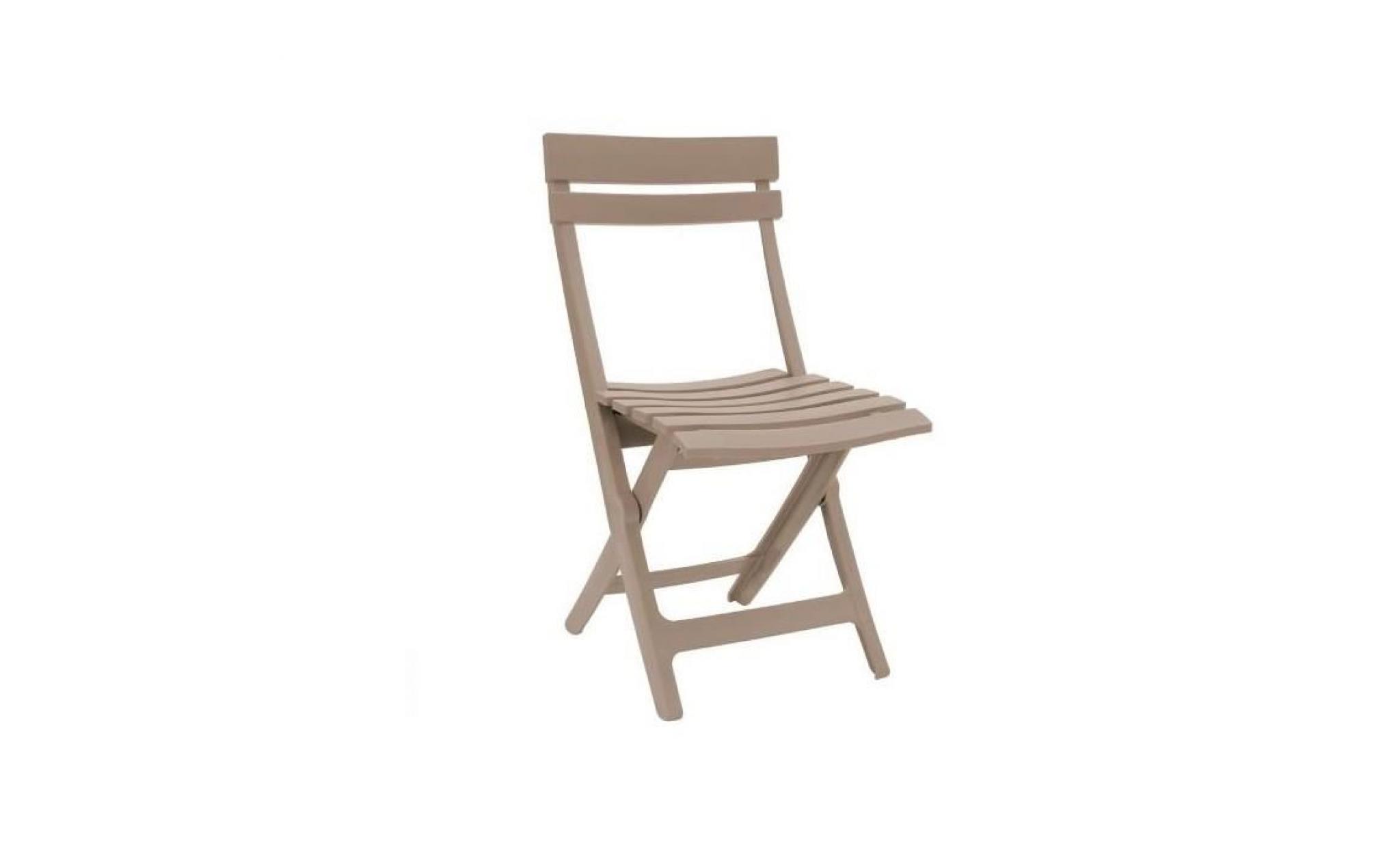 chaise de jardin miami pliante lin gris