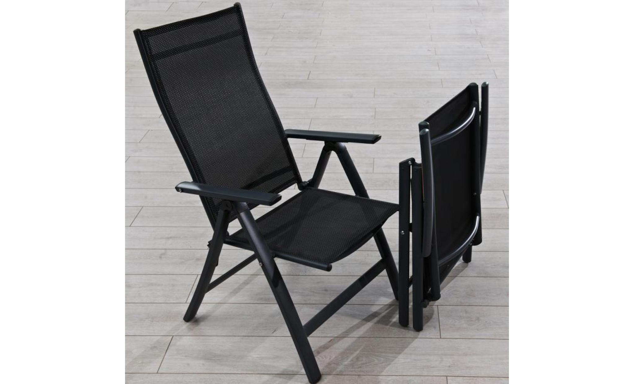 chaise de jardin multipositions dossier haut  Achat/Vente fauteuil de