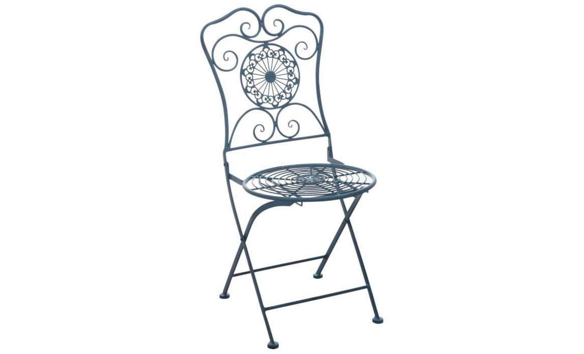 chaise de jardin pliante en métal