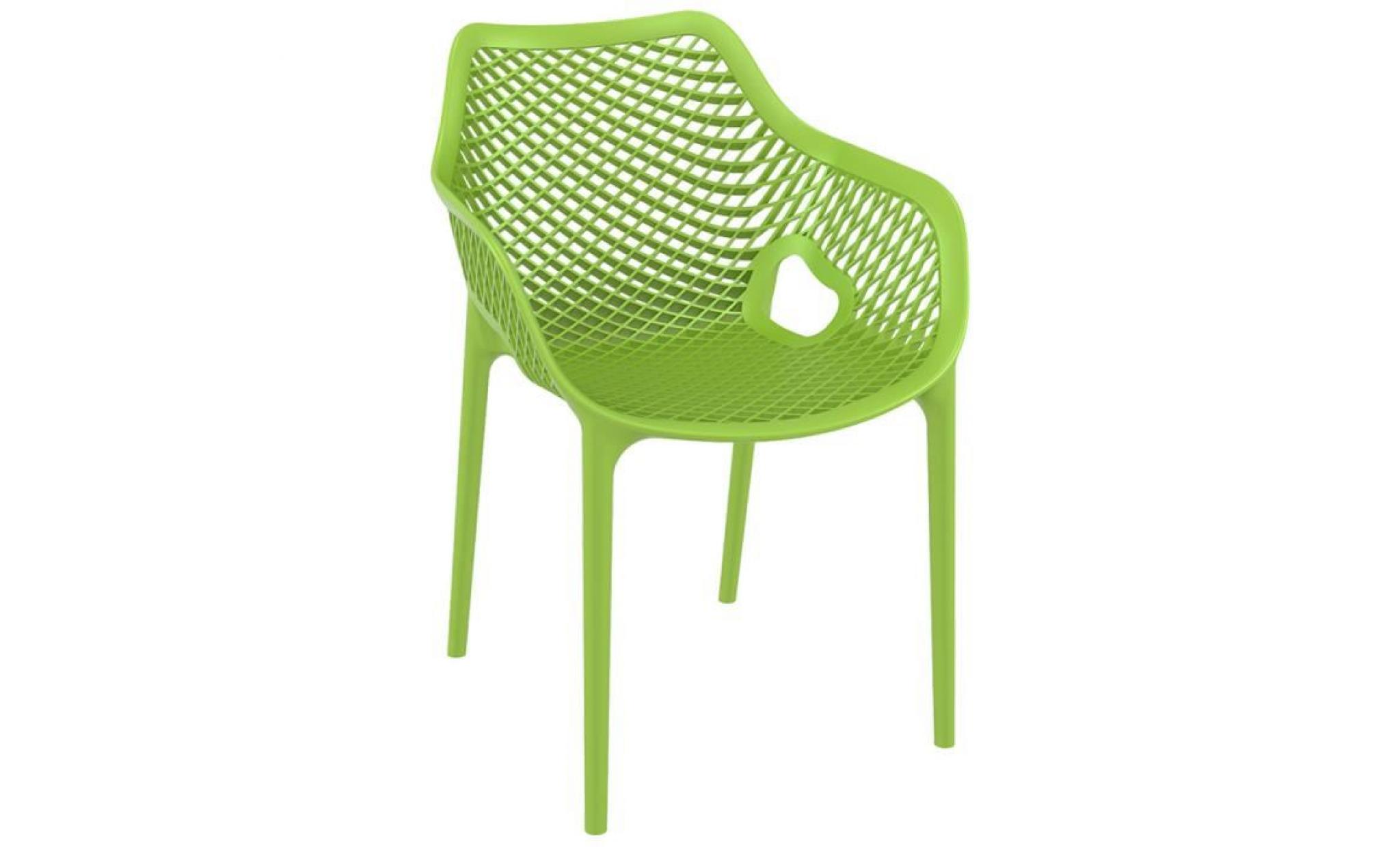 chaise de jardin / terrasse 'sister' verte en matière plastique