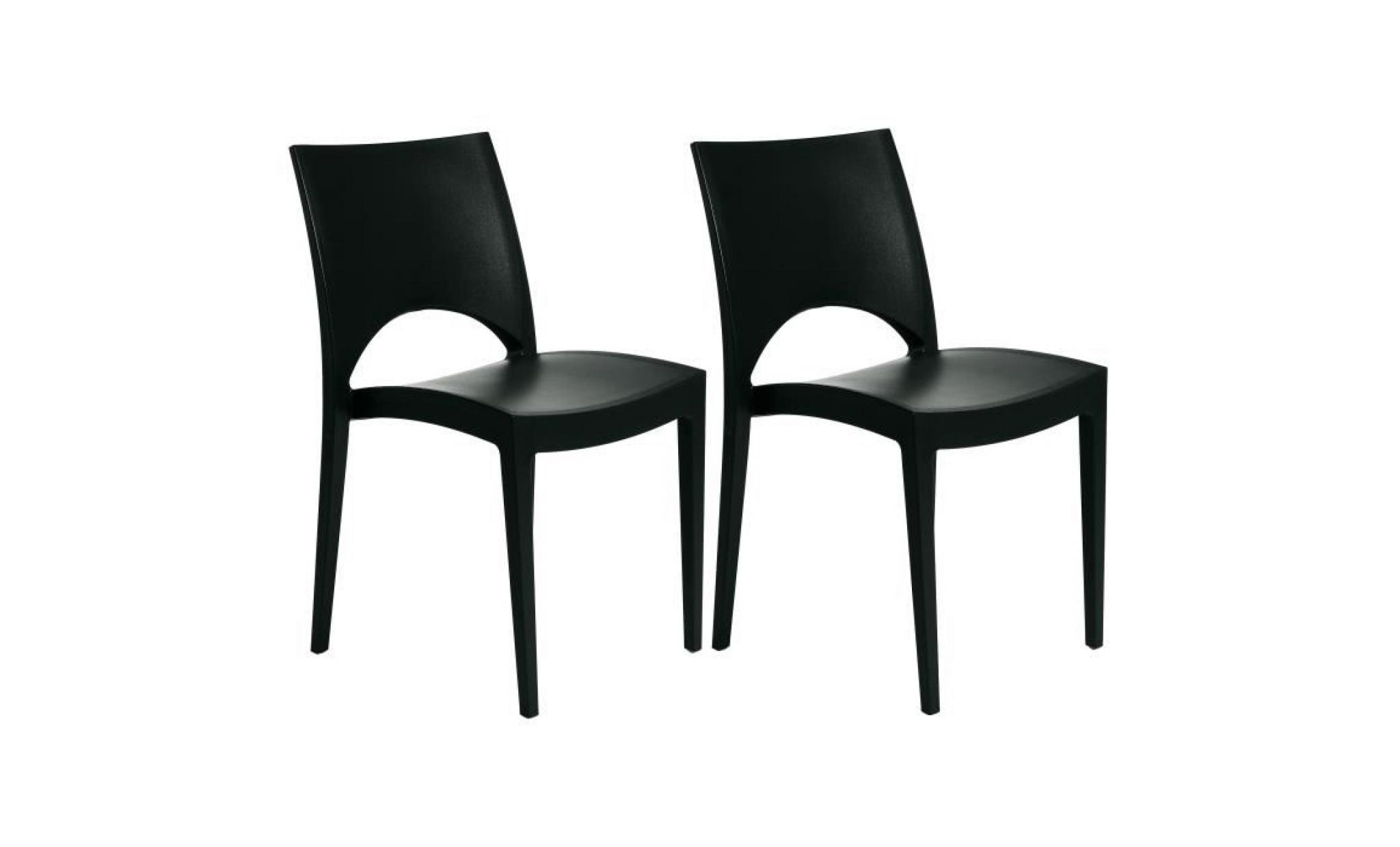 chaise design noire venise