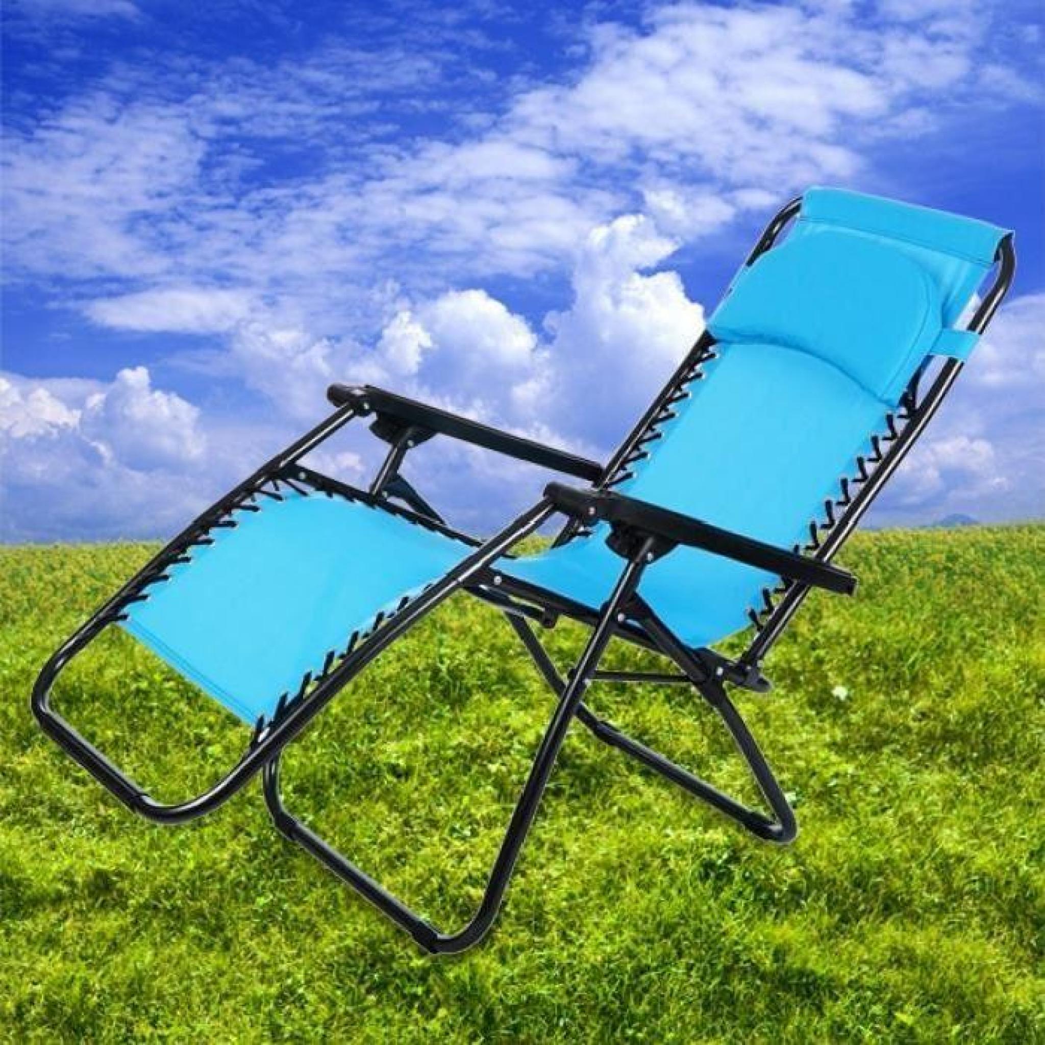 Chaise pliant inclinable jardin plage Camping chaise extérieure