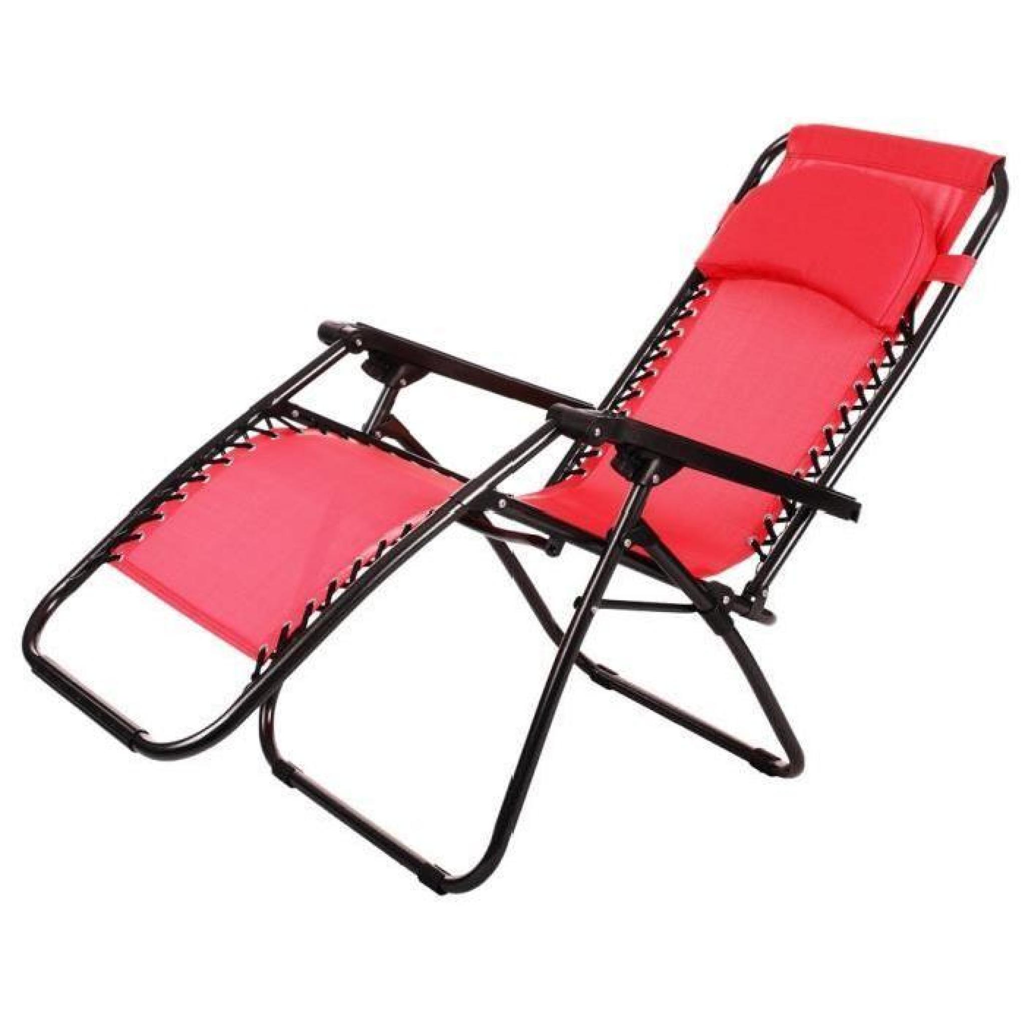 Chaise pliant inclinable jardin plage Camping chaise extérieure pas cher