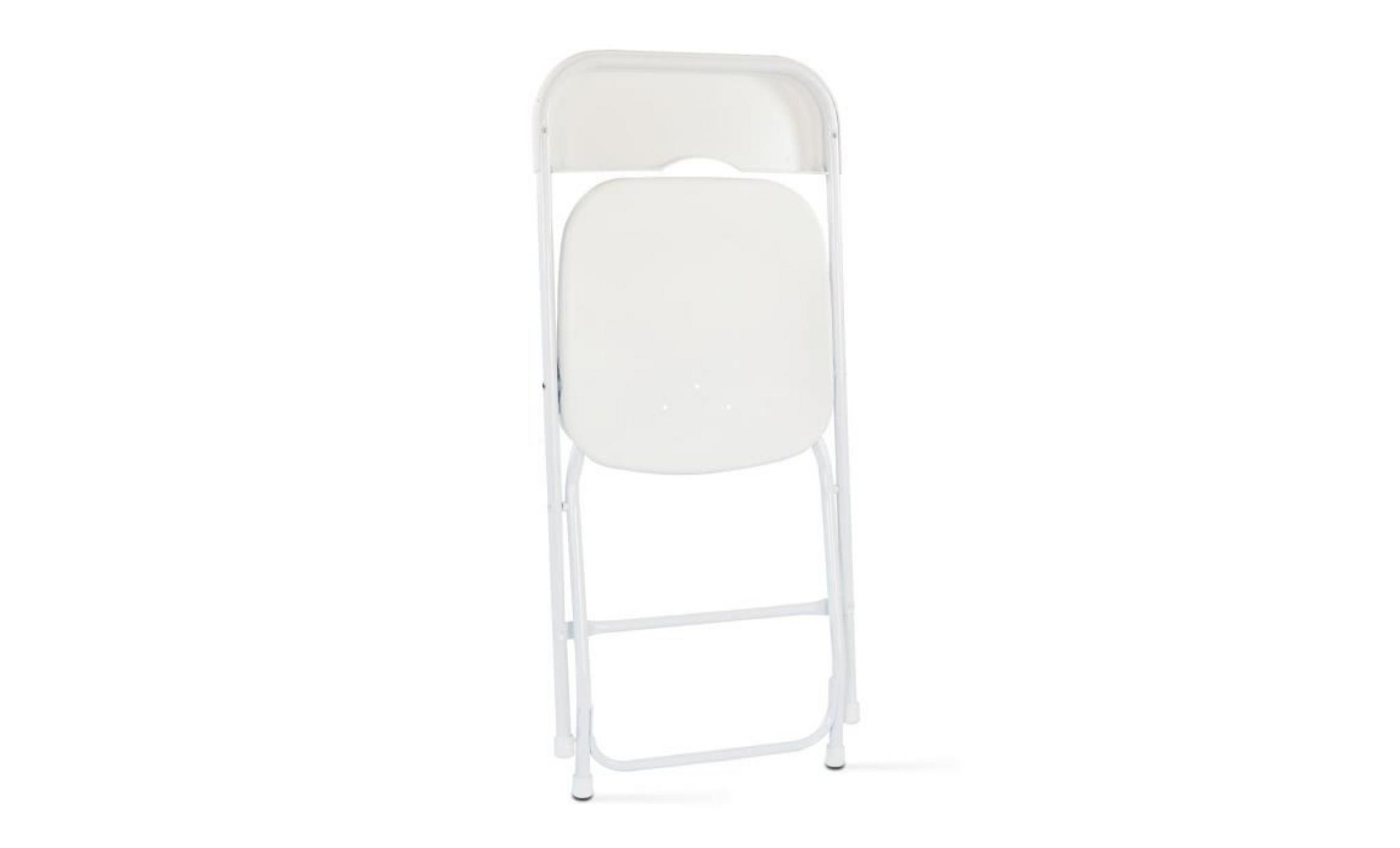 chaise pliante blanche pas cher