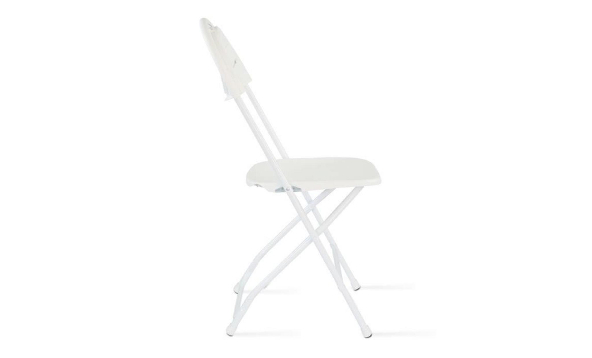 chaise pliante   blanc pas cher