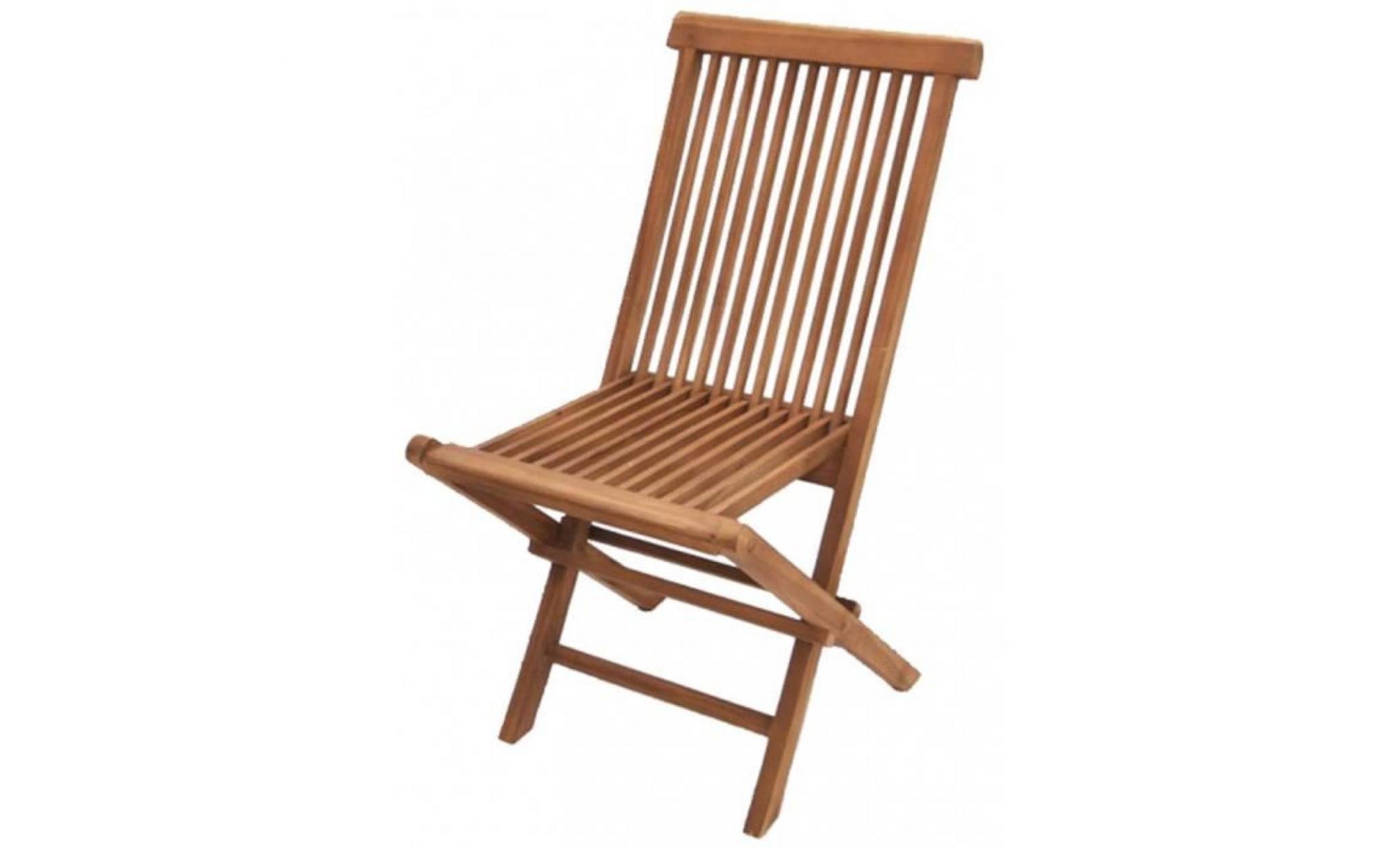 chaise pliante de jardin, h90 x l62 x p45 cm