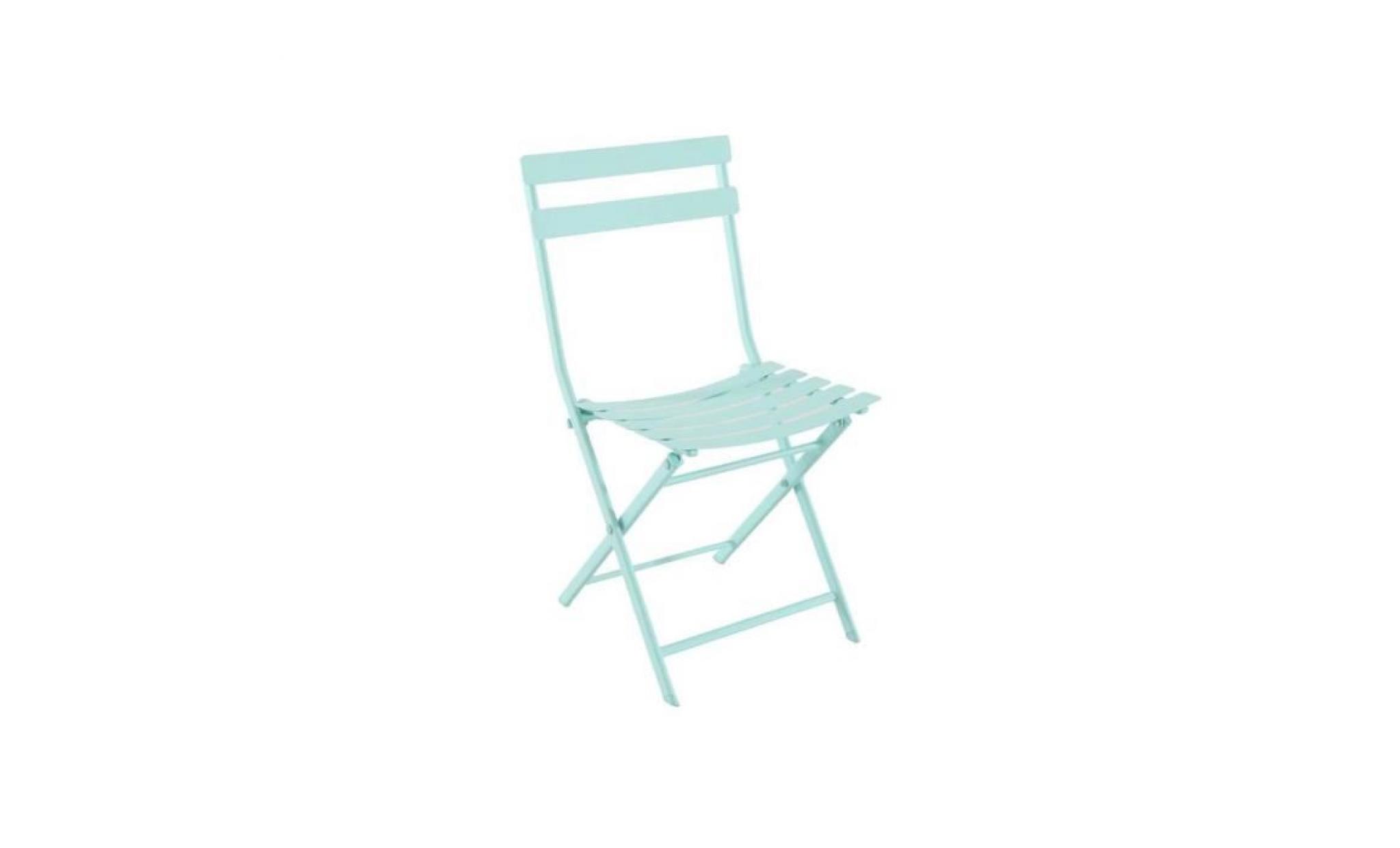 chaise pliante greensboro hesperide bleu mint