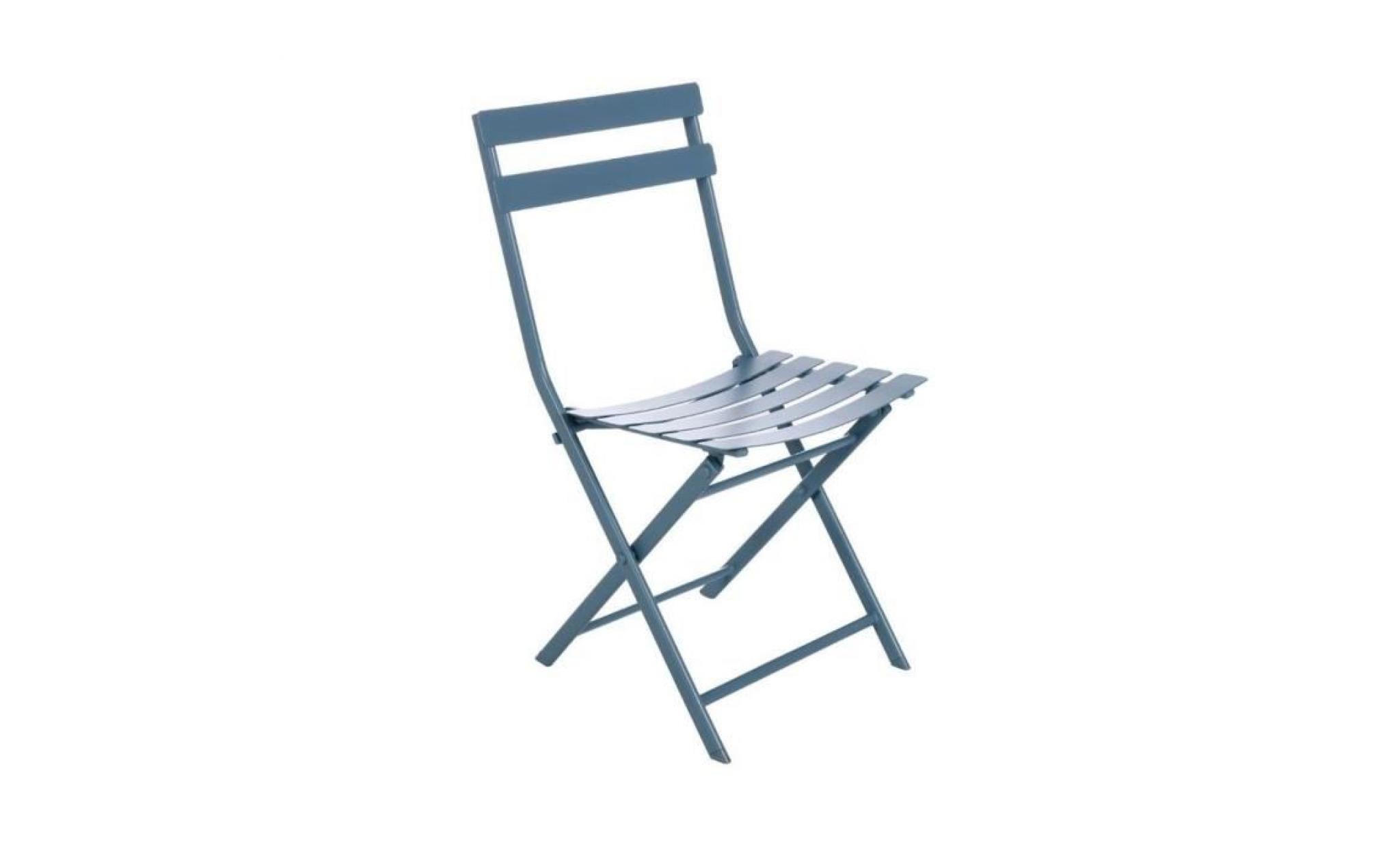 chaise pliante greensboro hesperide bleu orage