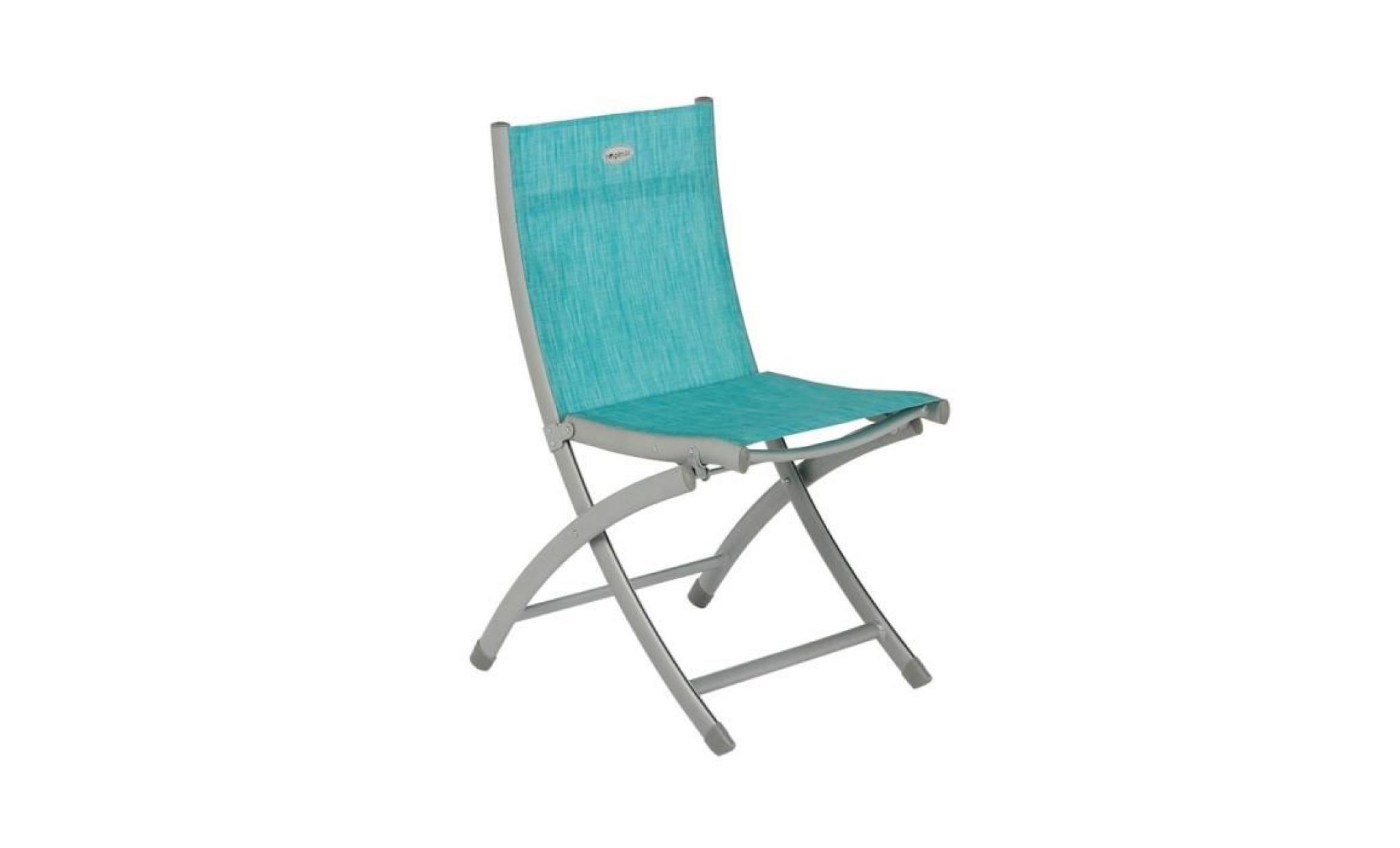 chaise pliante livourne hespéride bleu lagon chiné