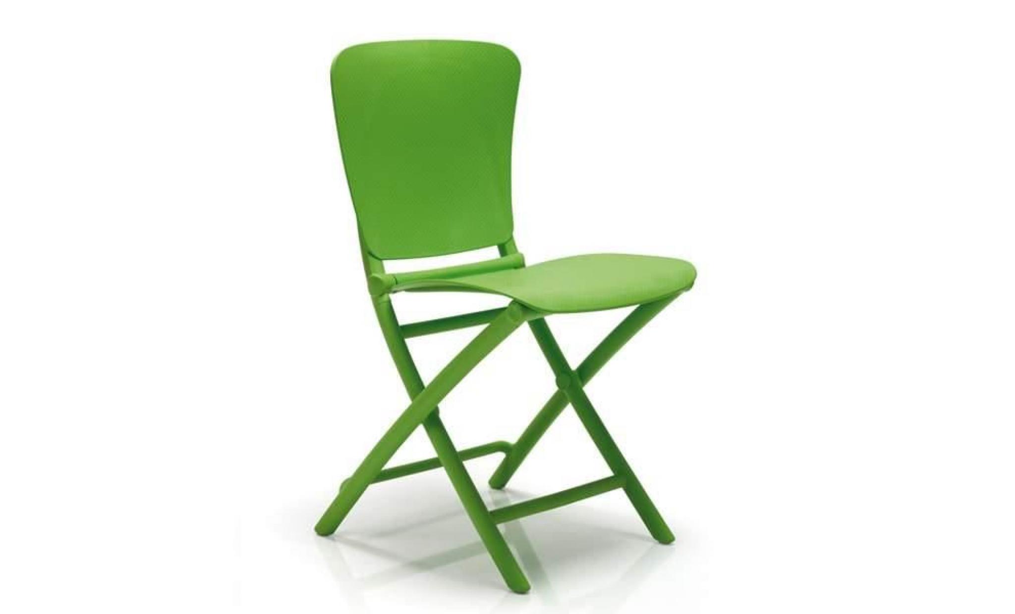 chaise pliante nardi zac classic   vert limone
