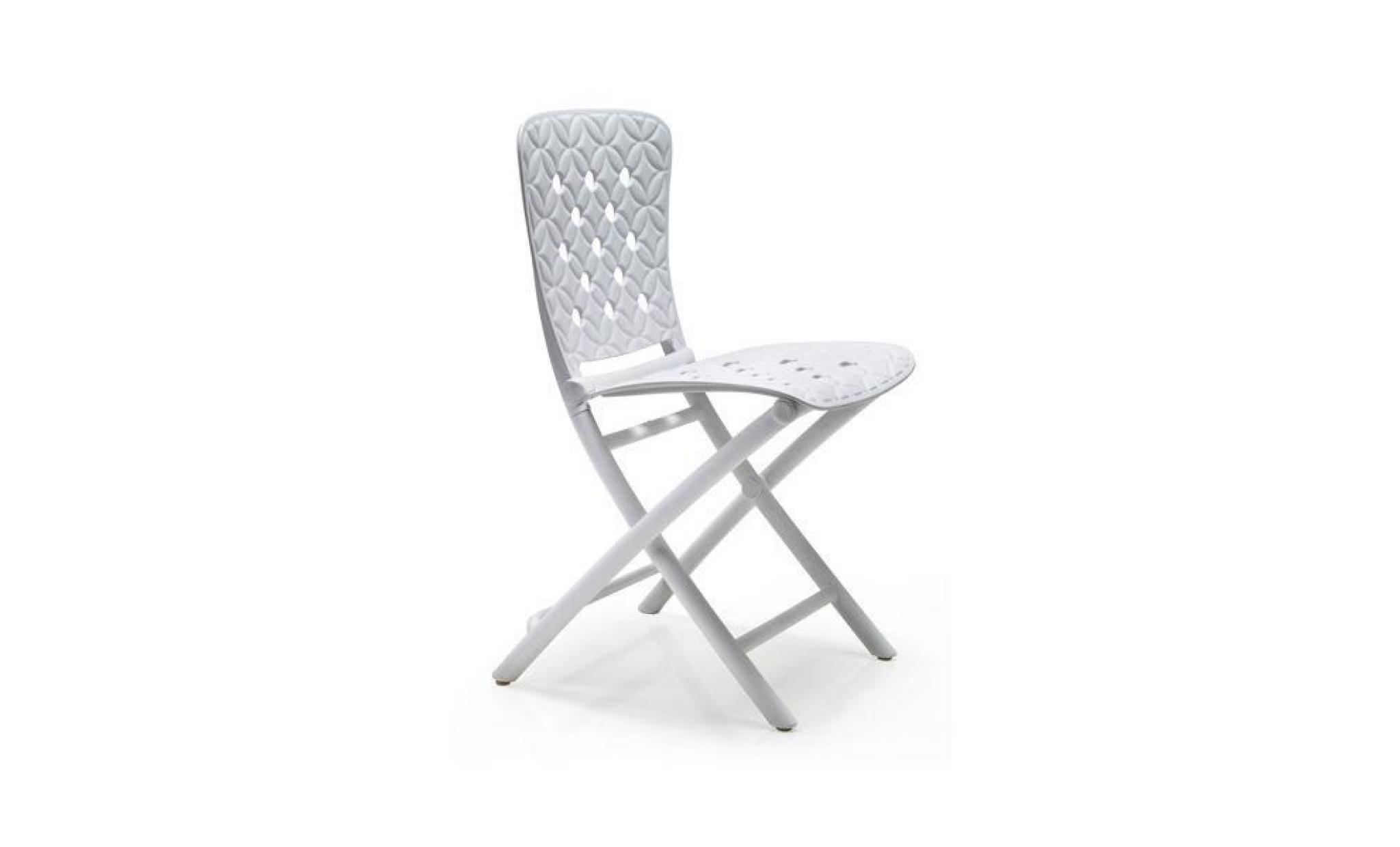 chaise pliante nardi zac spring   blanc