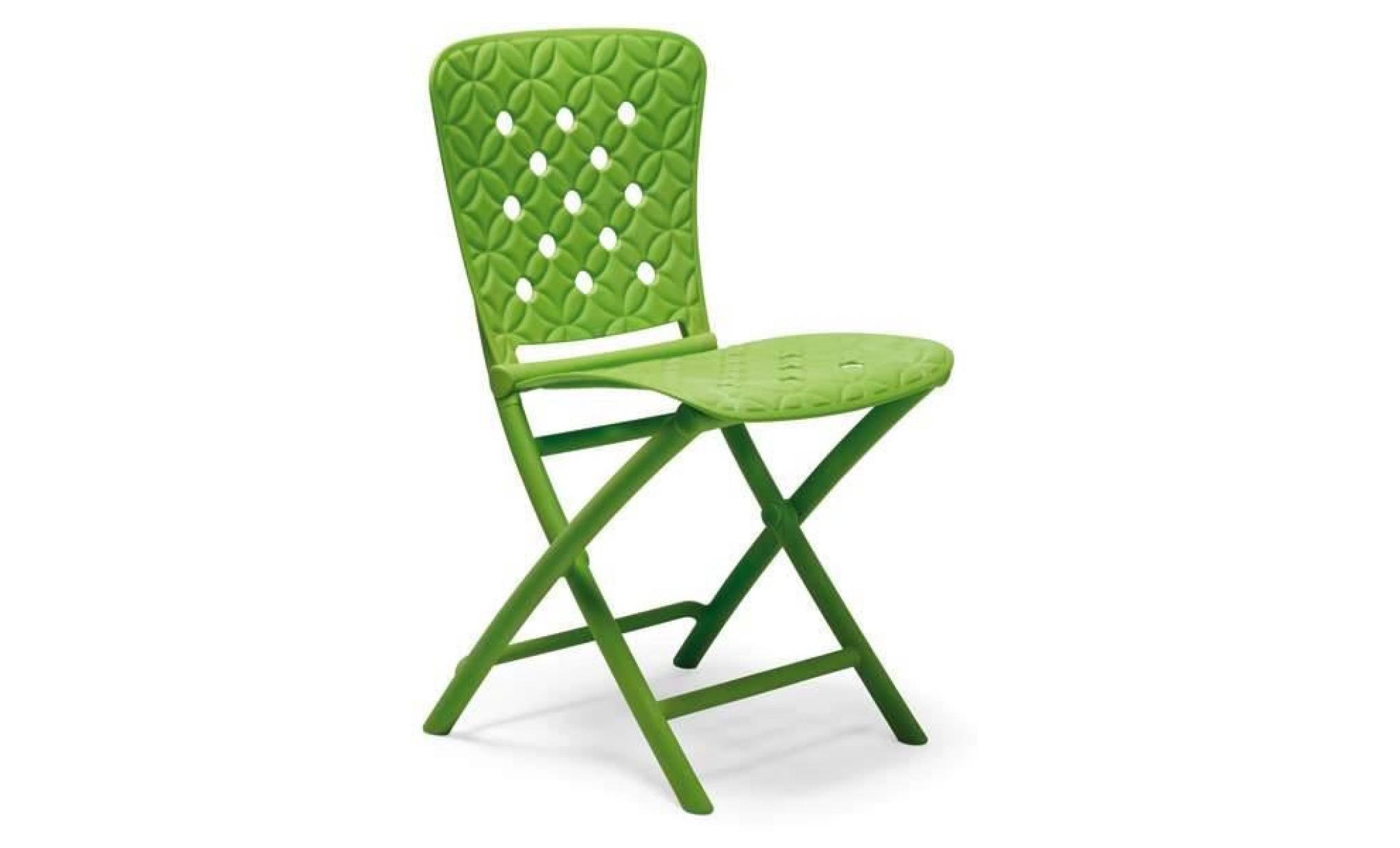 chaise pliante nardi zac spring   vert limone