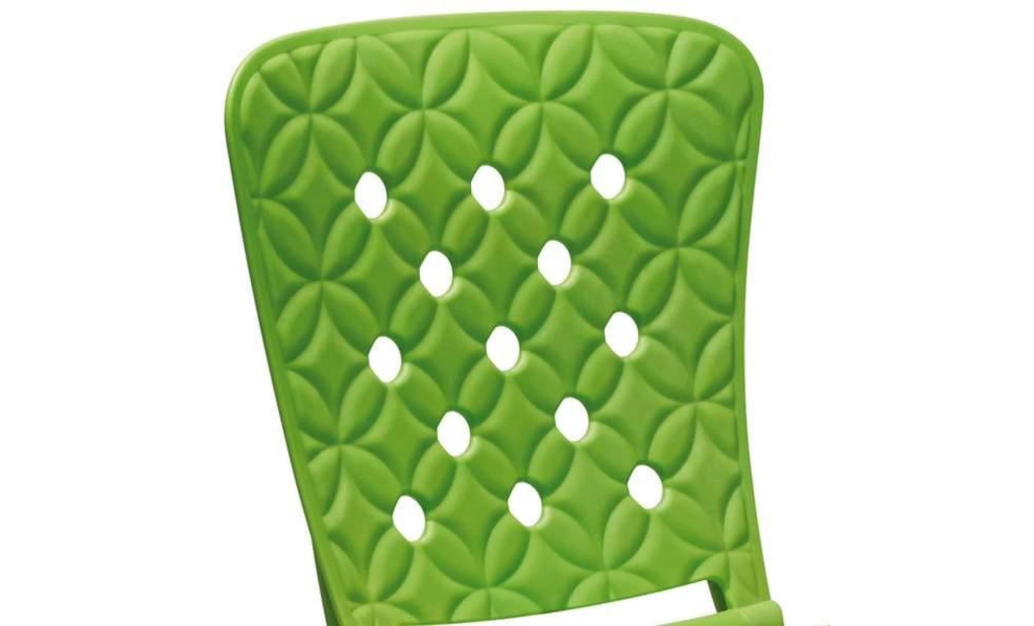 chaise pliante nardi zac spring   vert limone pas cher