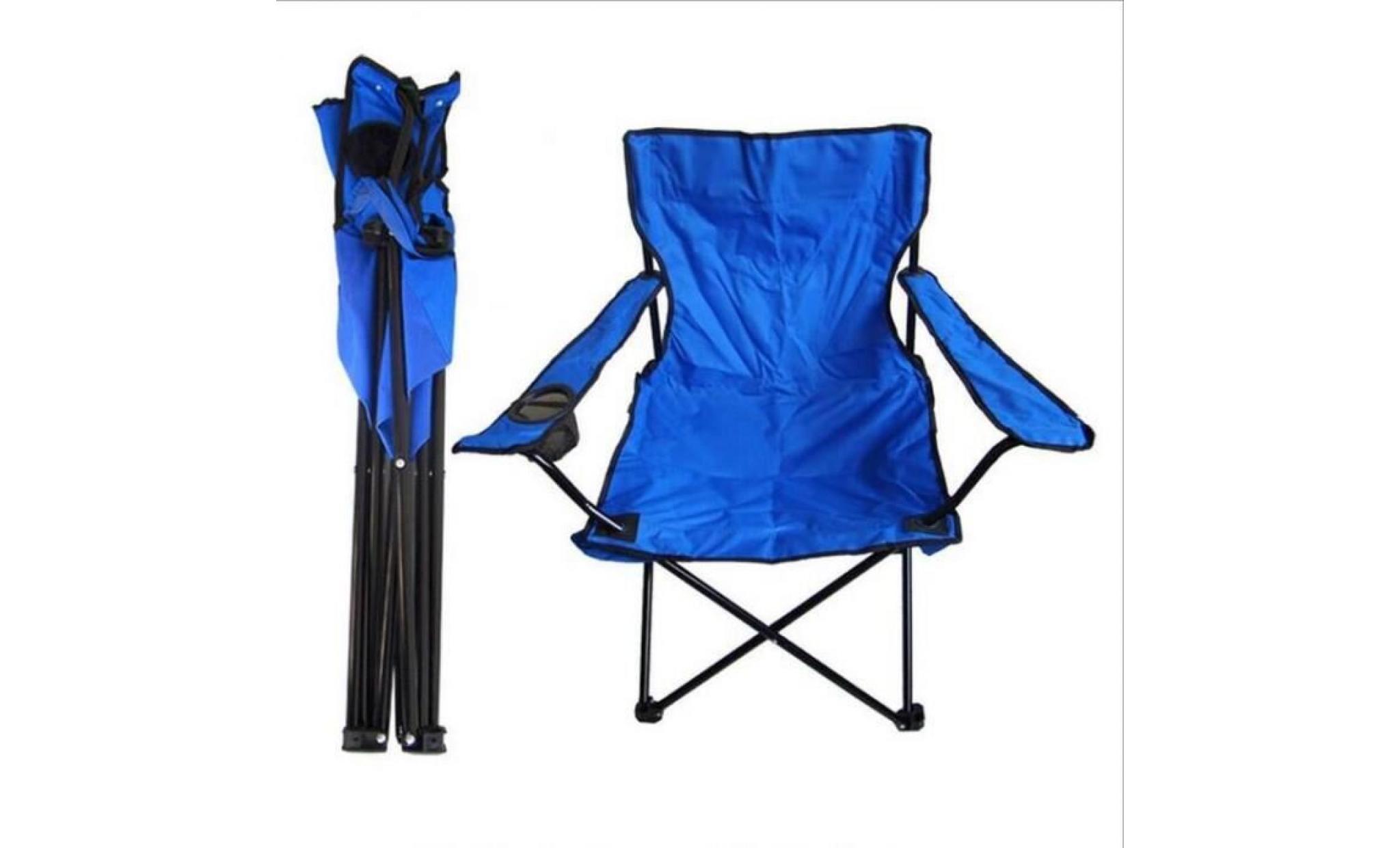 chaise pliante portable les selles bleu