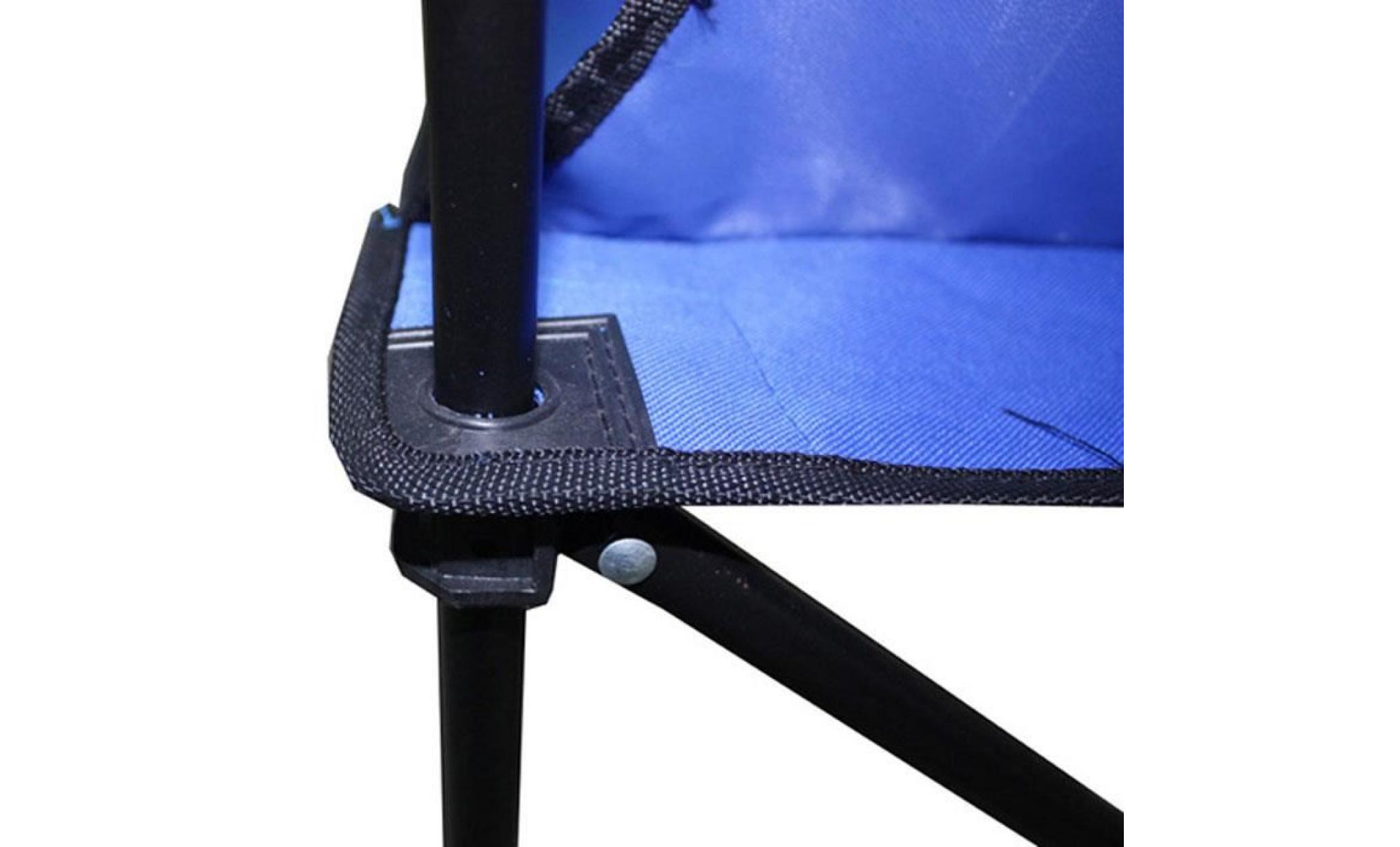 chaise pliante portable les selles bleu pas cher