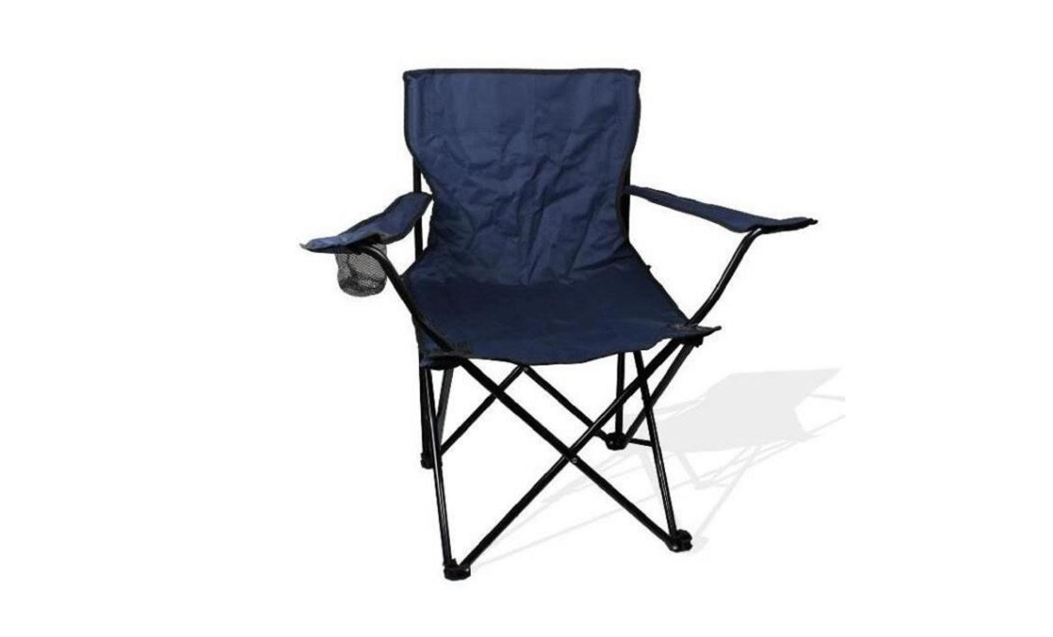 chaise pliante portable les selles bleu foncé