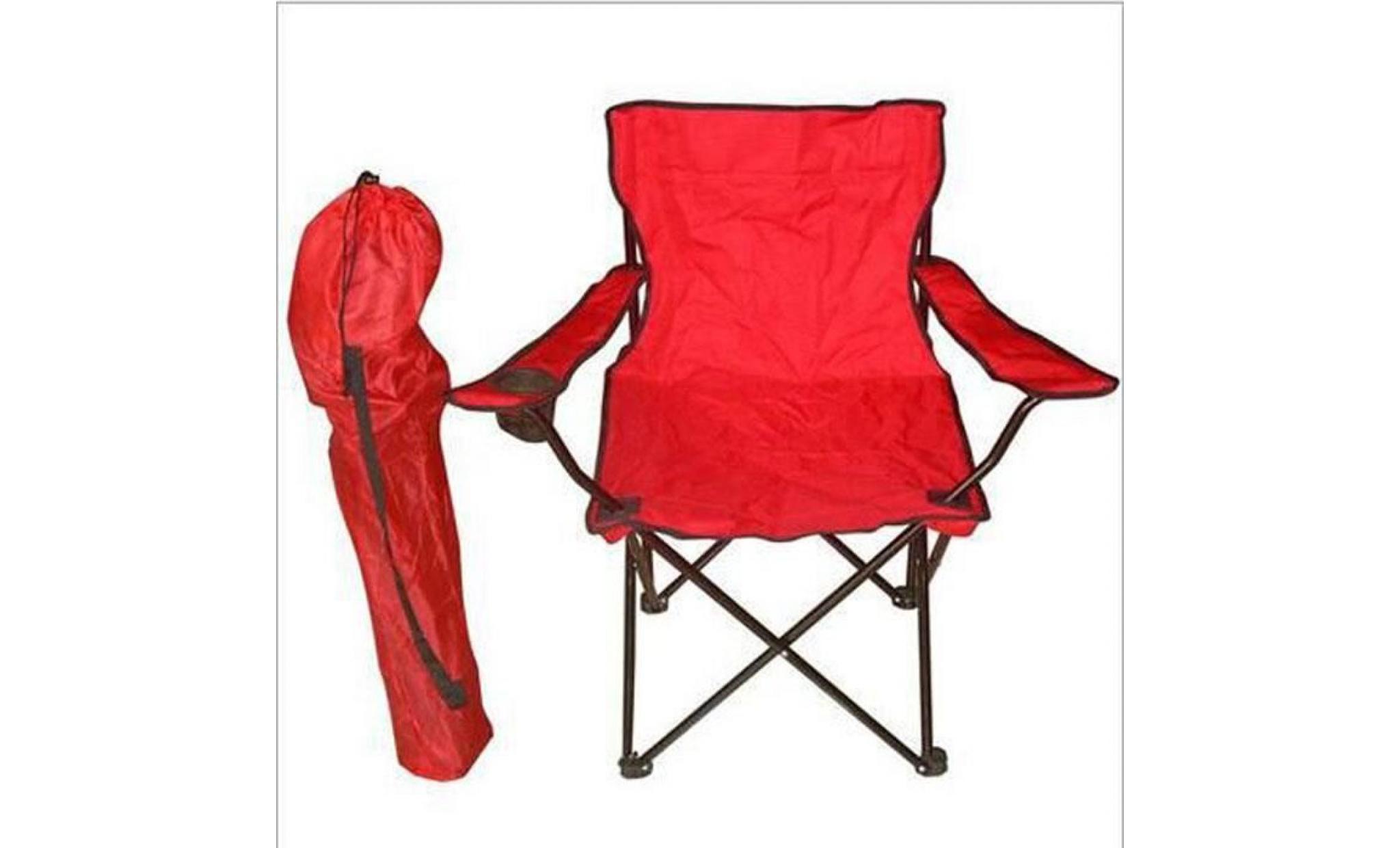 chaise pliante portable les selles rouge