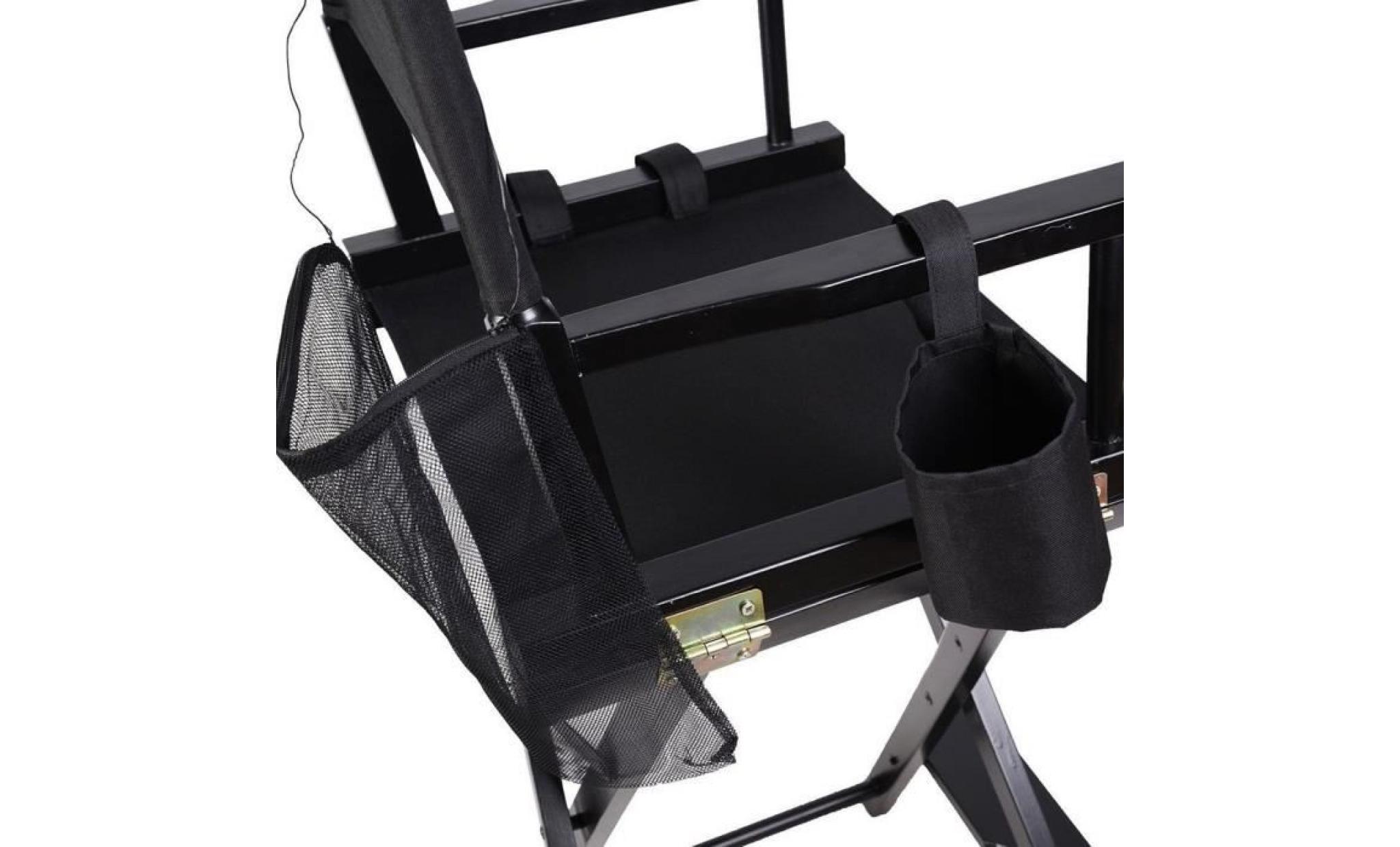 chaise realisateur maquilleuse utilisation pliante salon noir fds portable pas cher