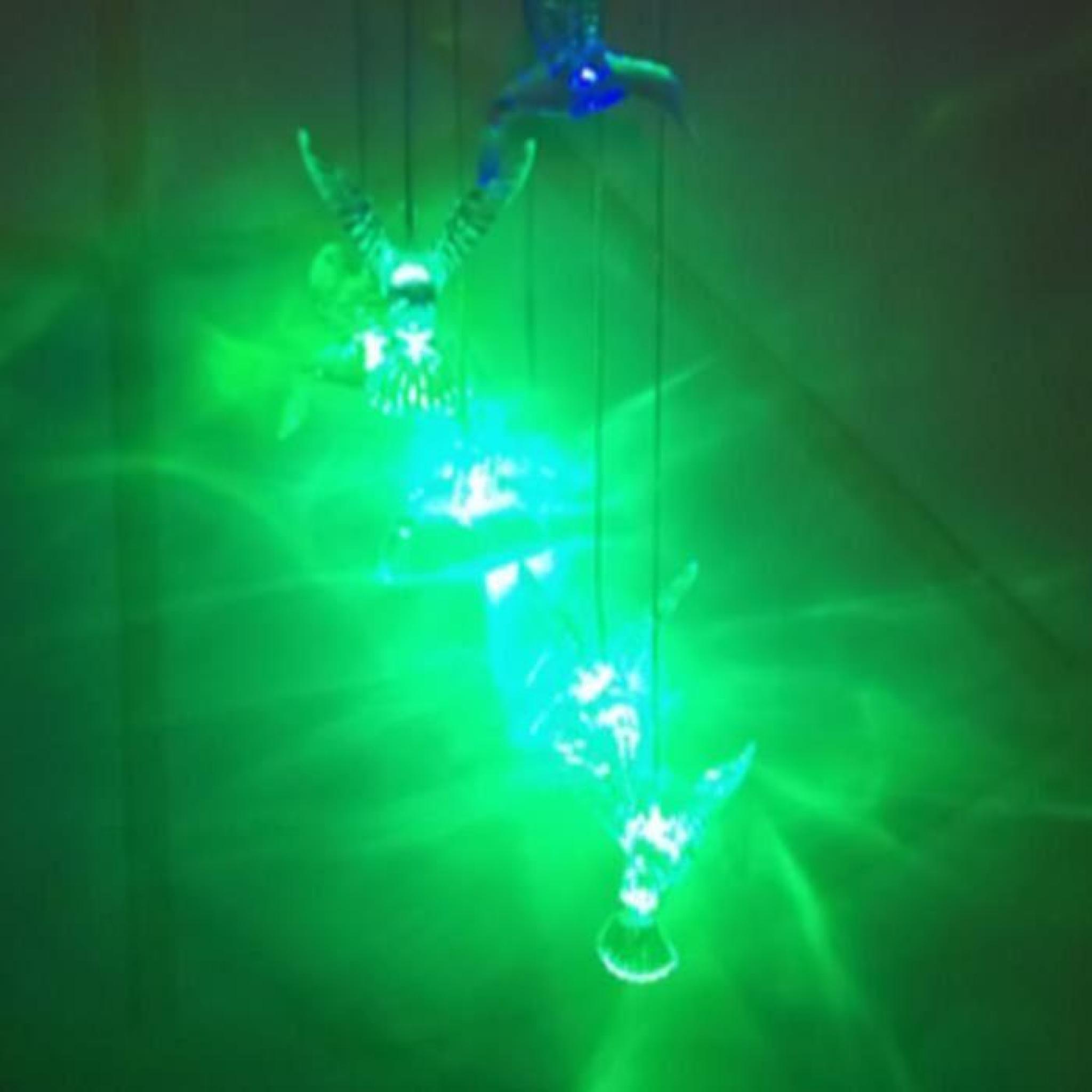 Changement de couleur solaire LED Hummingbird Wind Chimes lampe de lumière Décoration de jardin   pas cher