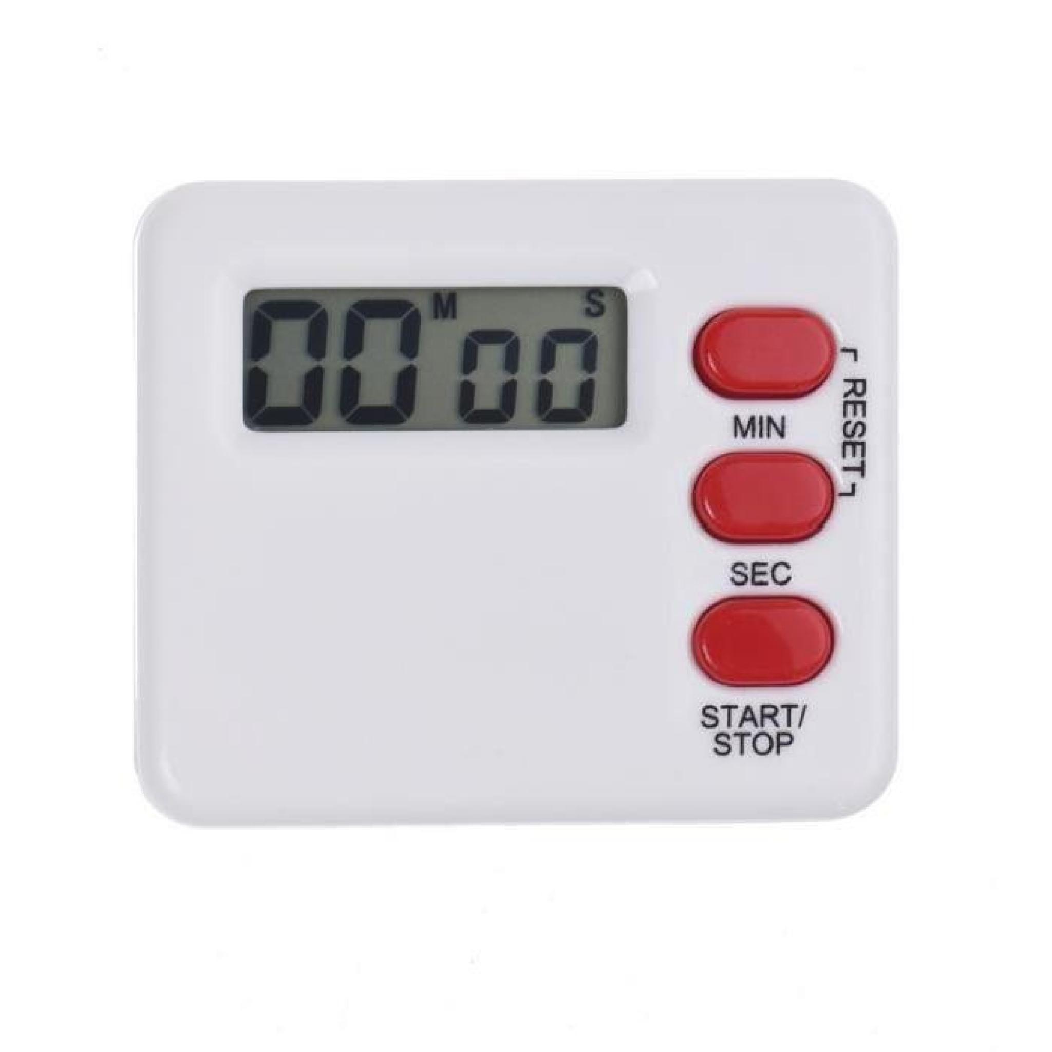 Chronomètre de réveil de cuisine Calculatrice de compte à rebours numérique à cristaux liquides de 99 minutes