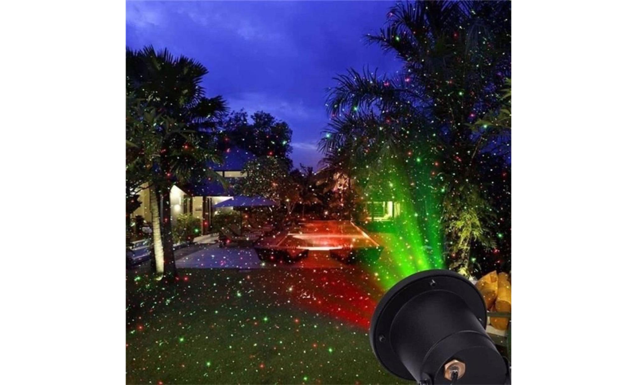 ciel de lumière laser led xmas star décoration maison jardin pas cher