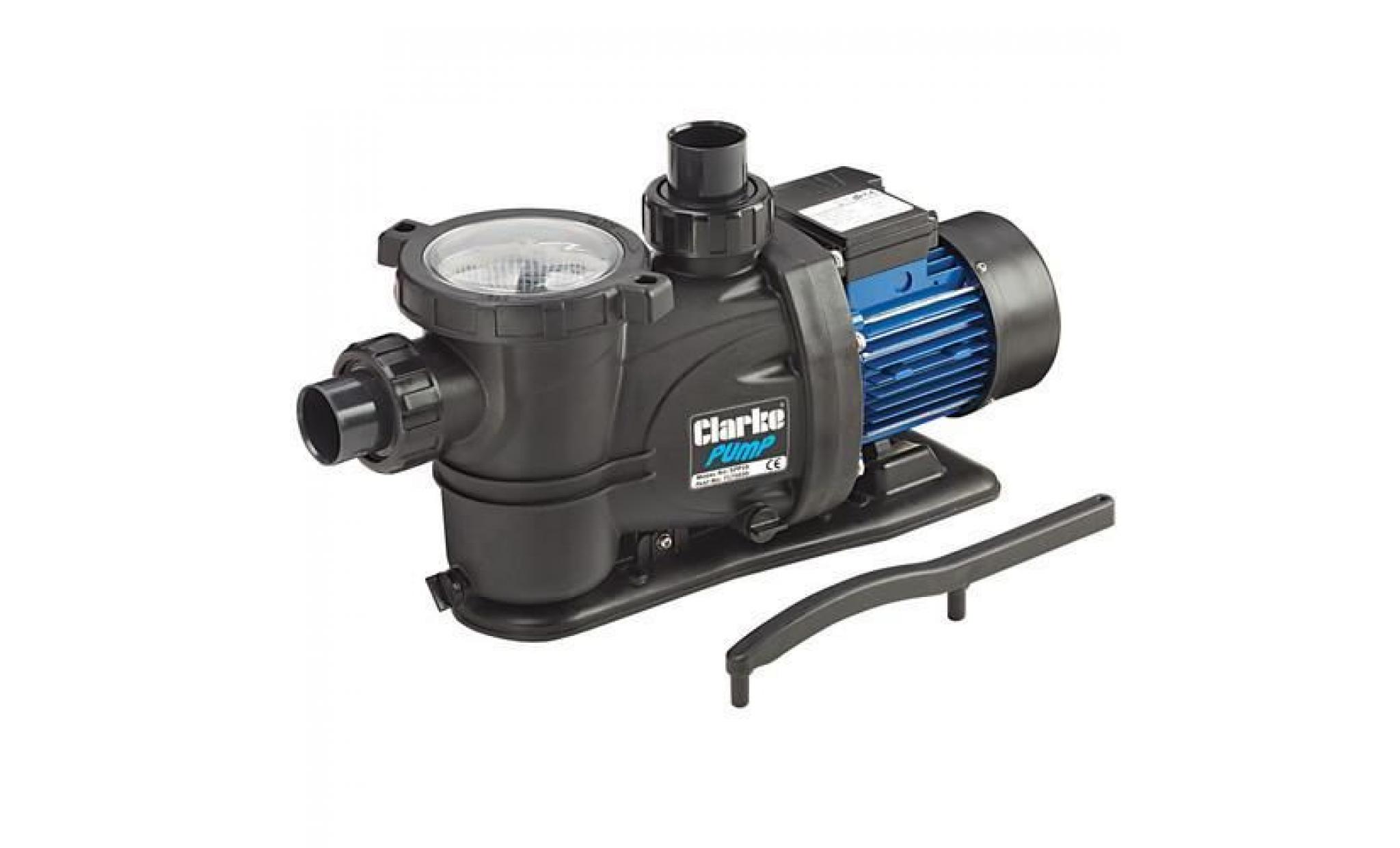 clarke spp10 1 hp 750w pompe de piscine débit maxi 366 l   min tête 15m 230v