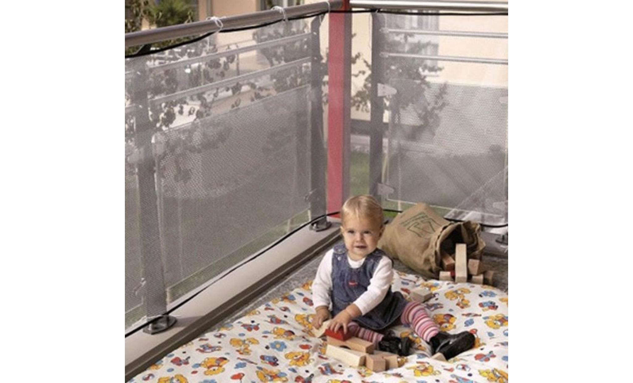 clôture balcon filet barrière de sécurité enfant bébé 300×74cm pas cher