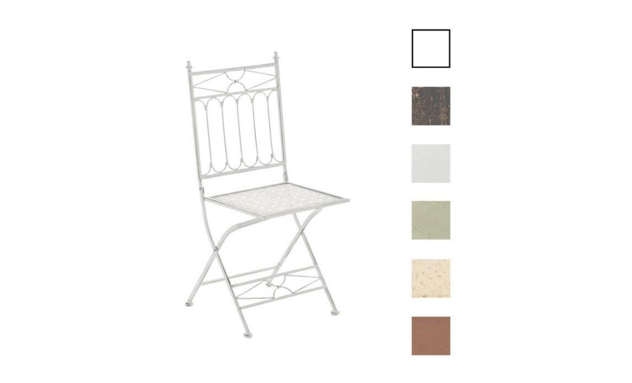 clp chaise pliable nostalgique asina loraville, en métal, chaise en fer style nostalgique, ultra élégant, 6 couleurs au choix95 c...