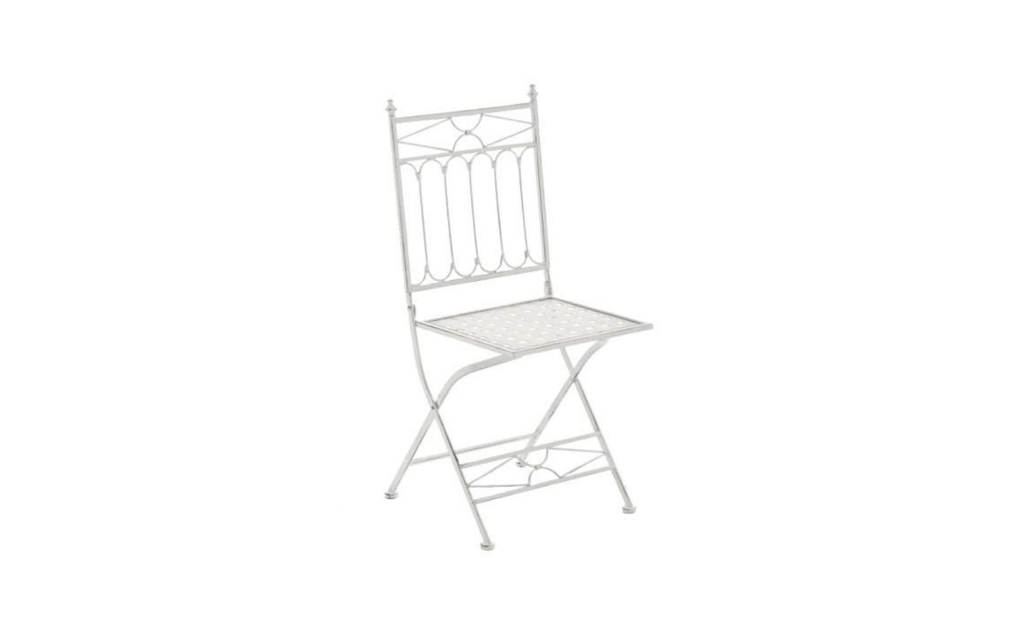 clp chaise pliable nostalgique asina loraville, en métal, chaise en fer style nostalgique, ultra élégant, 6 couleurs au choix95 c... pas cher