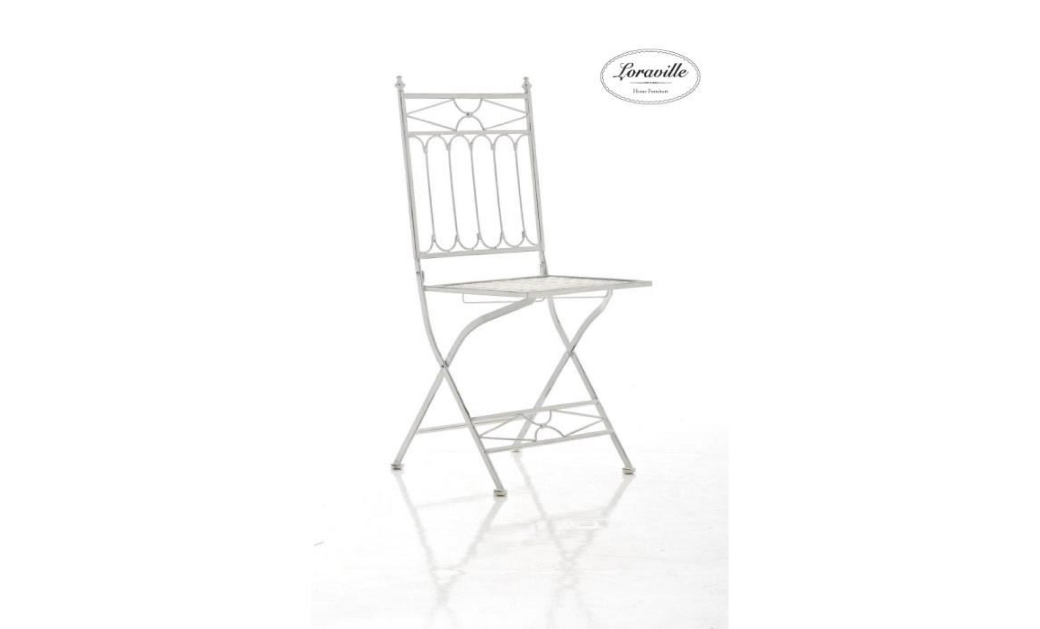 clp chaise pliable nostalgique asina loraville, en métal, chaise en fer style nostalgique, ultra élégant, 6 couleurs au choix95 c... pas cher