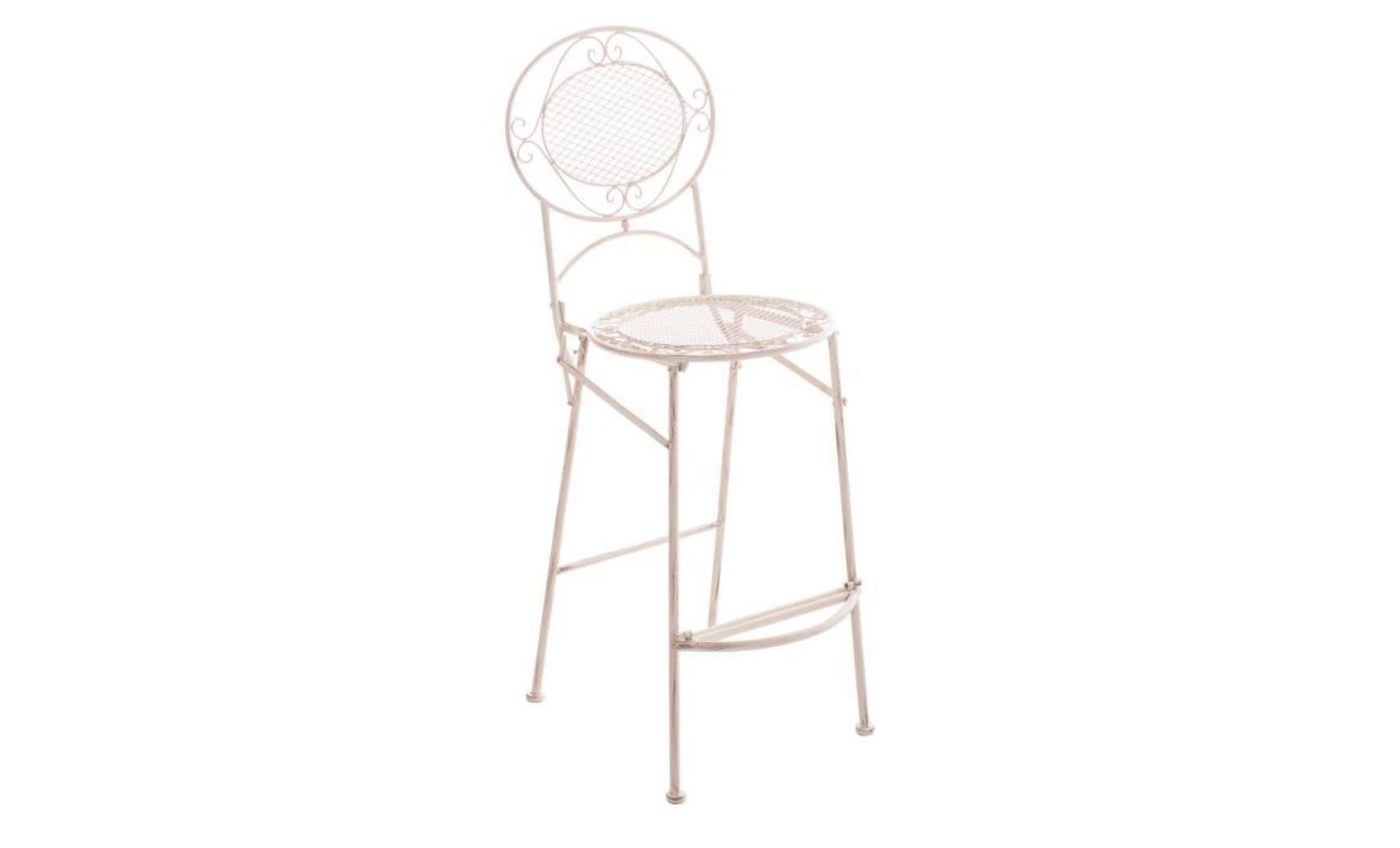 clp chaise /tabouret de bar de jardin nostalgique begona au design romantique, fer forgé fait à la main, pliable, plusieurs coule...
