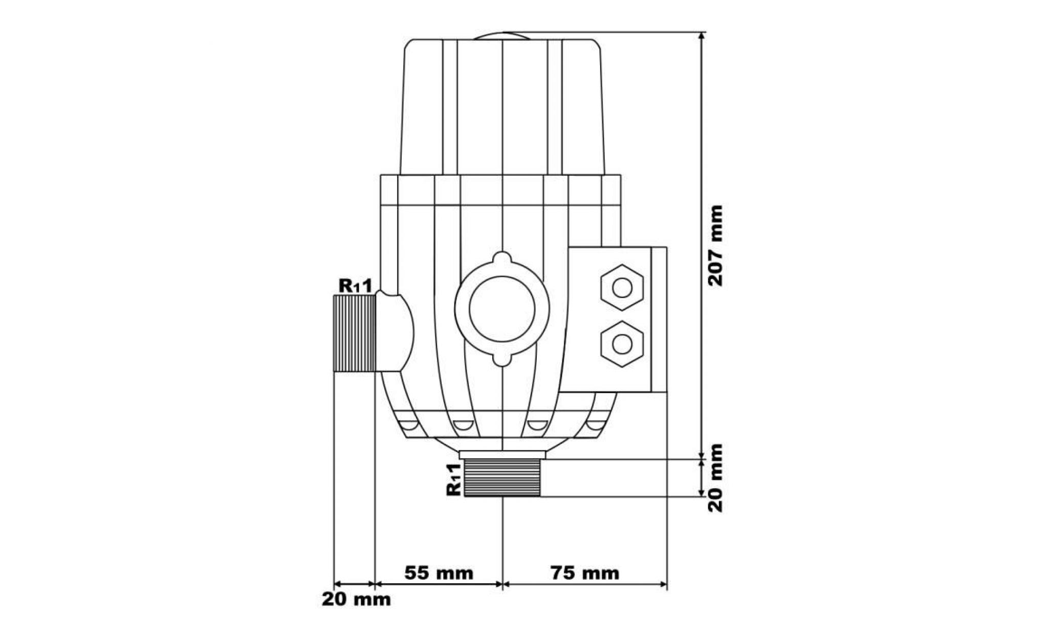 pressostat câble commande pompe eau domestique manostat régulateur de pression skd 2d   51247 pas cher