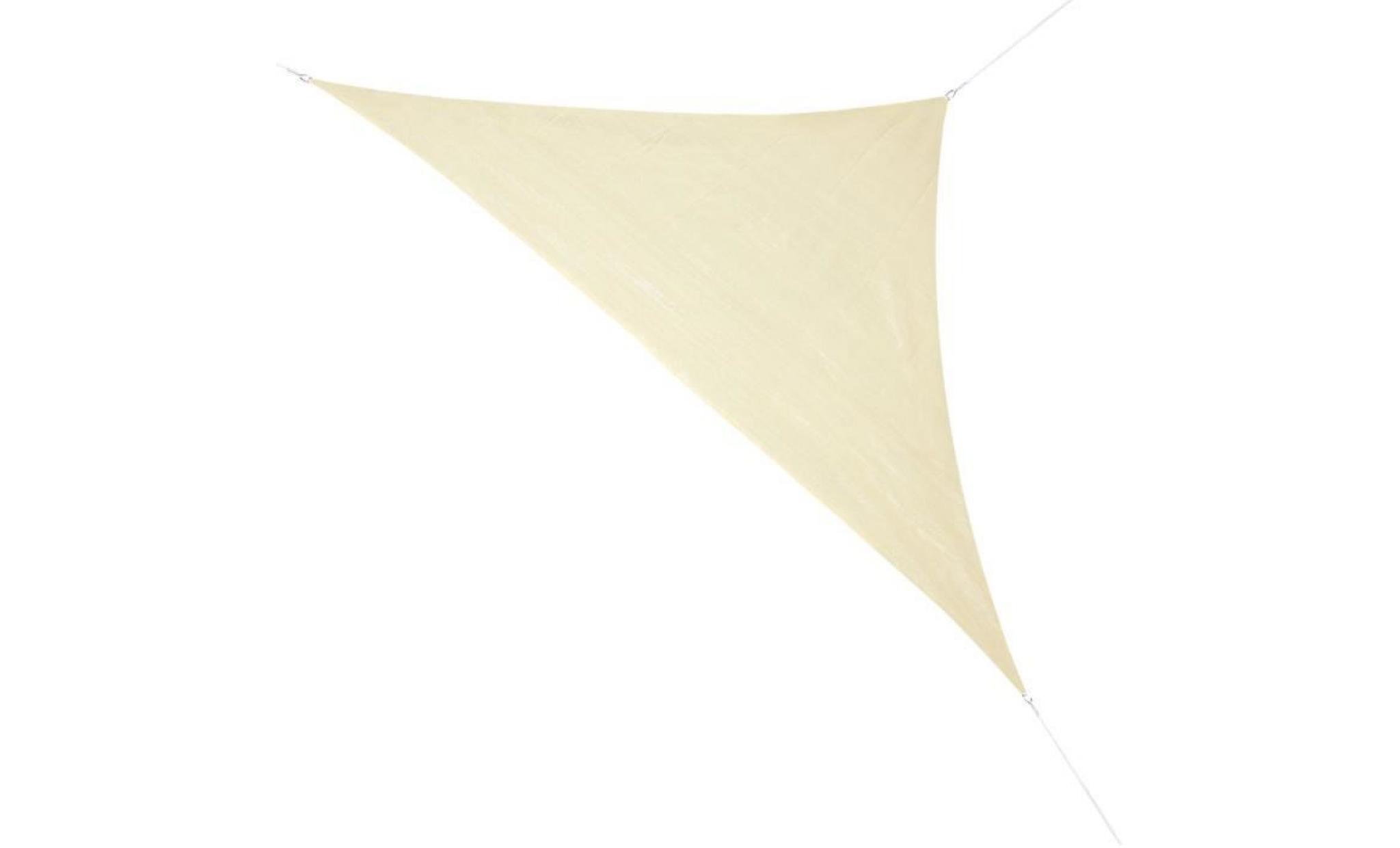 corasol cor10ra36 sb voile d'ombrage premium, 3,6x3,6x5m, 90° degré triangle, beige sable (1 pièce)