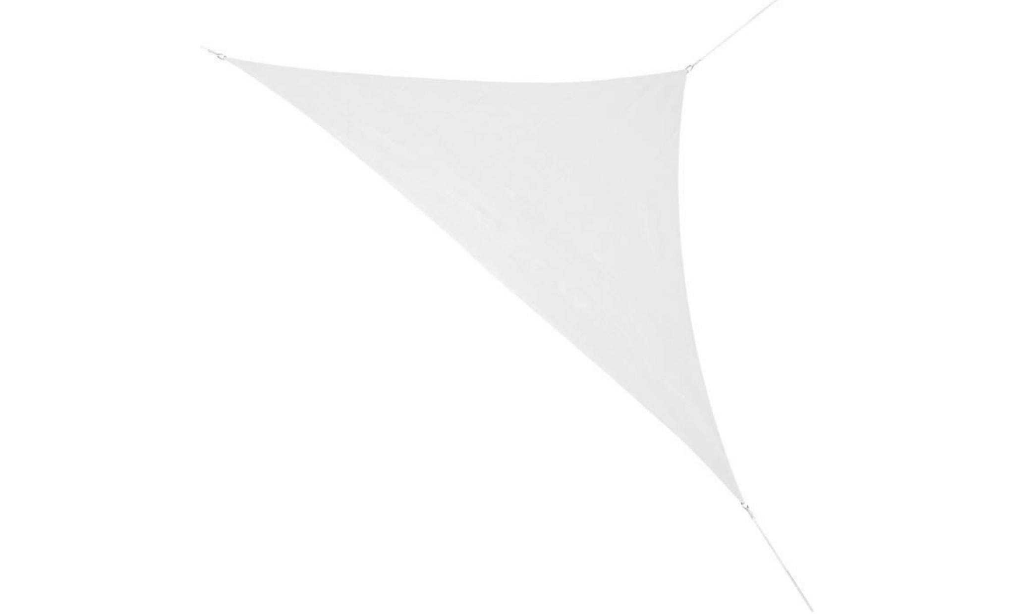 corasol cor10ra36 wh voile d'ombrage premium, 3,6 x 3,6 x 5 m, 90° degré triangle, blanc (1 pièce)