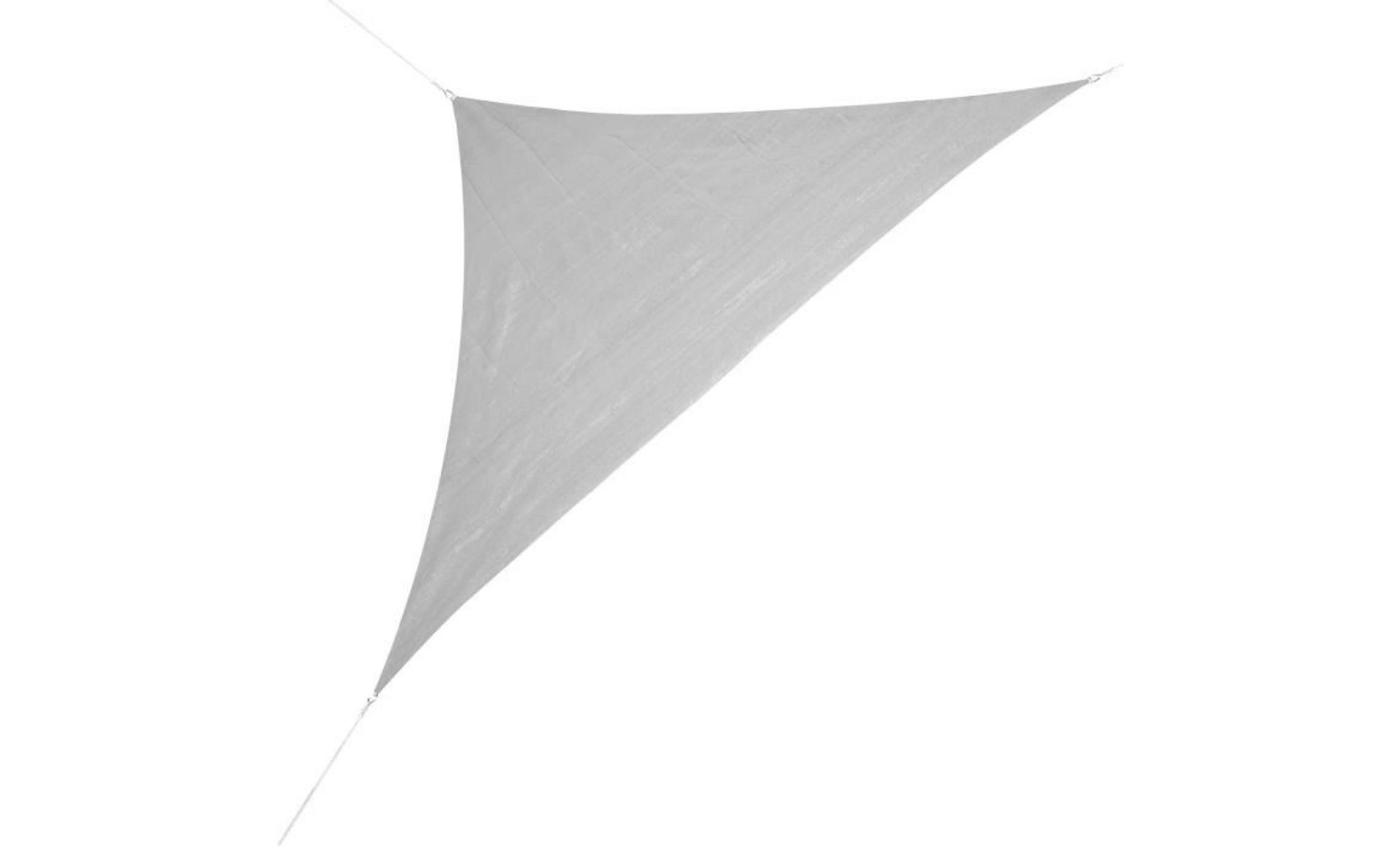 corasol cor10ra5 sg voile d'ombrage premium, 5x5x7m, 90° degré triangle, gris argent (1 pièce)