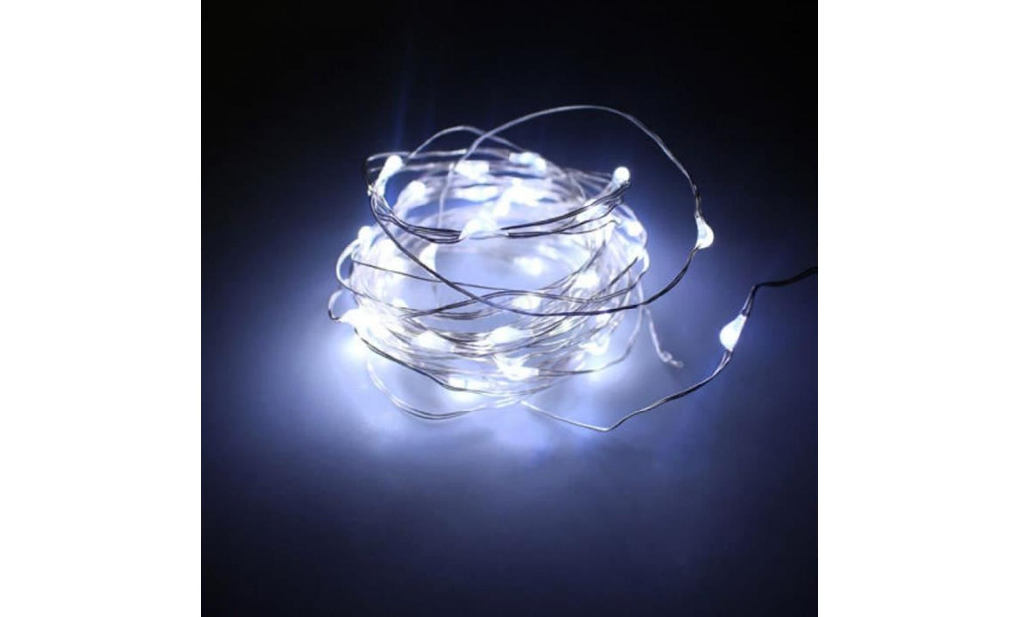 corde de fil de cuivre de liège solaire de led 10 lumière blanche   lumière blanche wsm70605082wh_812 pas cher