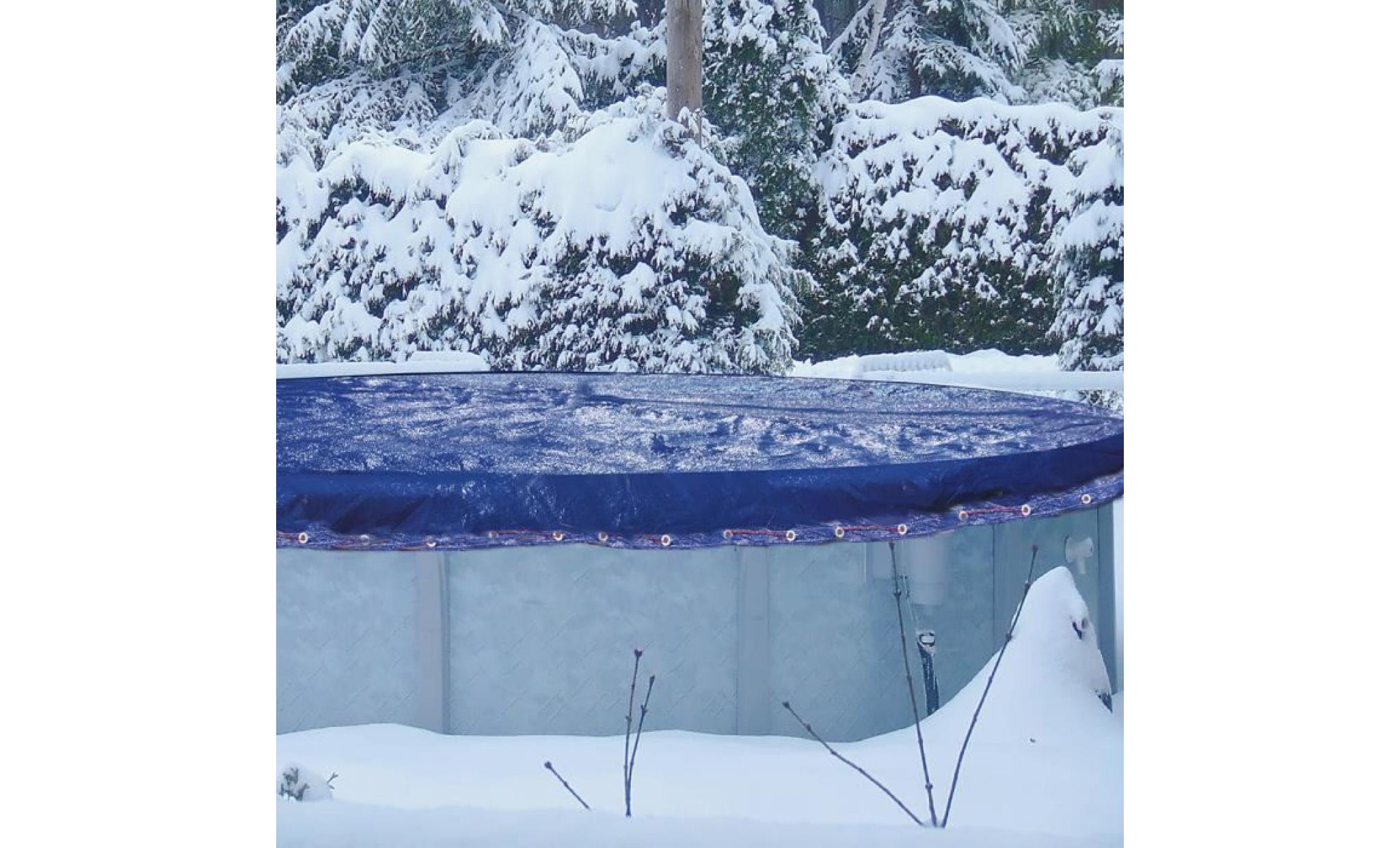 couverture hivernage piscine Ø4,6m pour bassin Ø4m