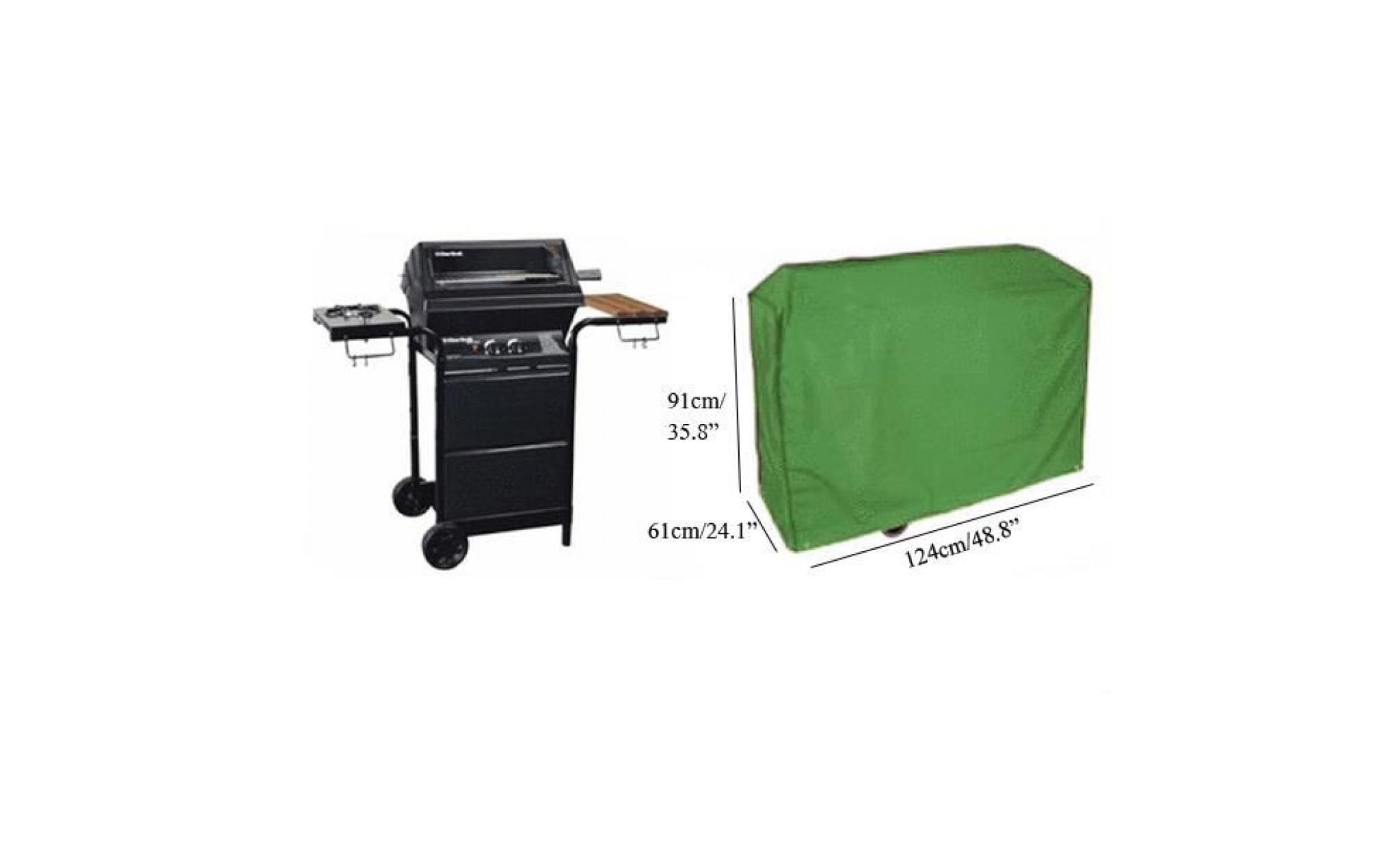 couverture preuve 124x61x91cm vert bbq barbecue grill eau sac bbq gas protection grill