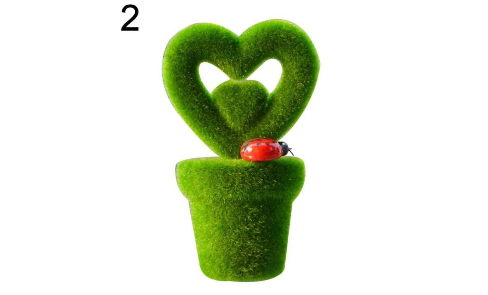 creux coeur gazon artificiel herbe bonsaï ornement home office décoration cadeau double coeur