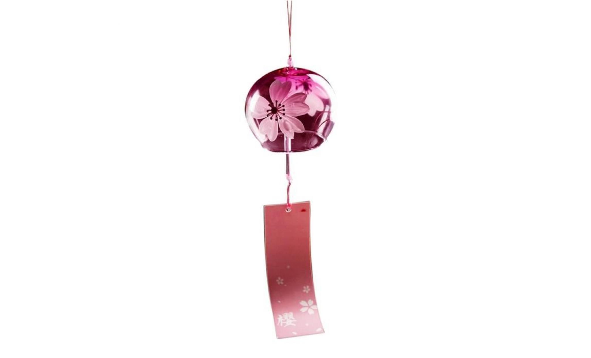 date japonais style verre vent carillon suspendus décor maison verre vent cloches 1pc