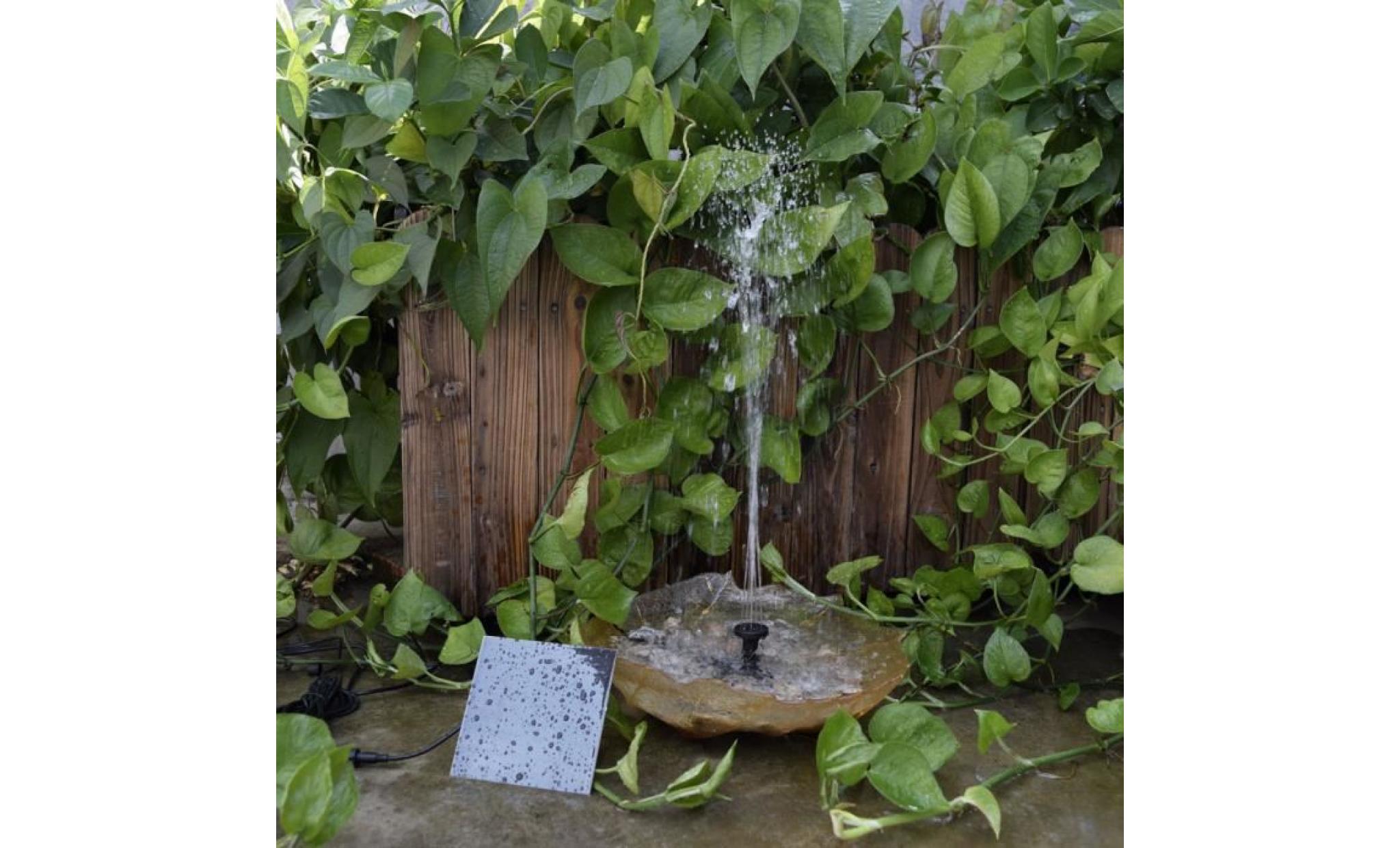décoration de maison de fontaines d'eau de panneau solaire pour le parc de jardin pas cher