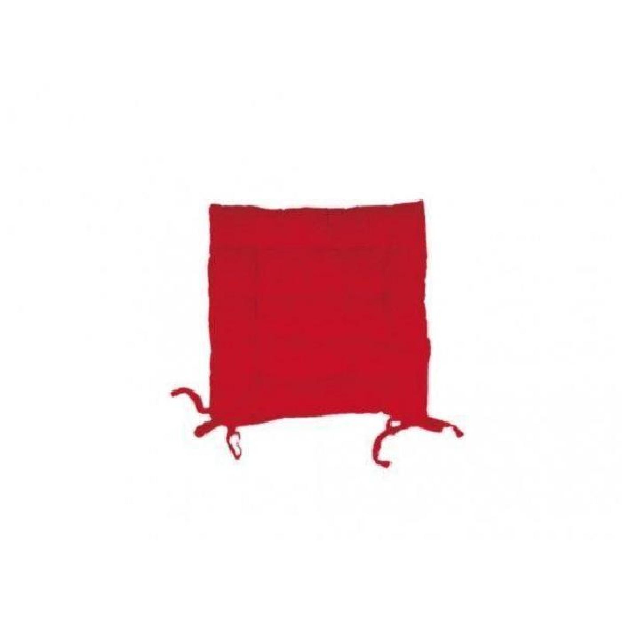 Dessus de chaise capitonné en coton PANAMA rouge