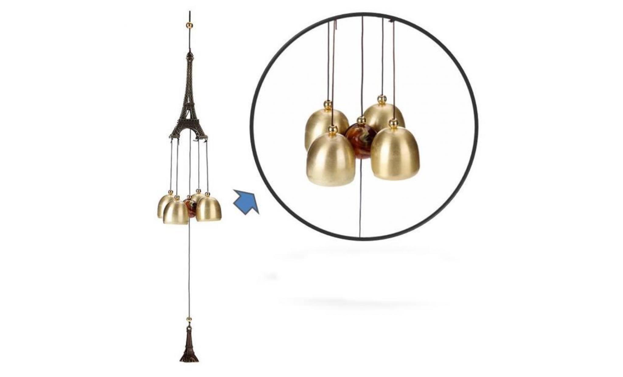 deuxsuns®amazing chime grace collection grand son bronze couleur bells carillons éoliens @1613 pas cher