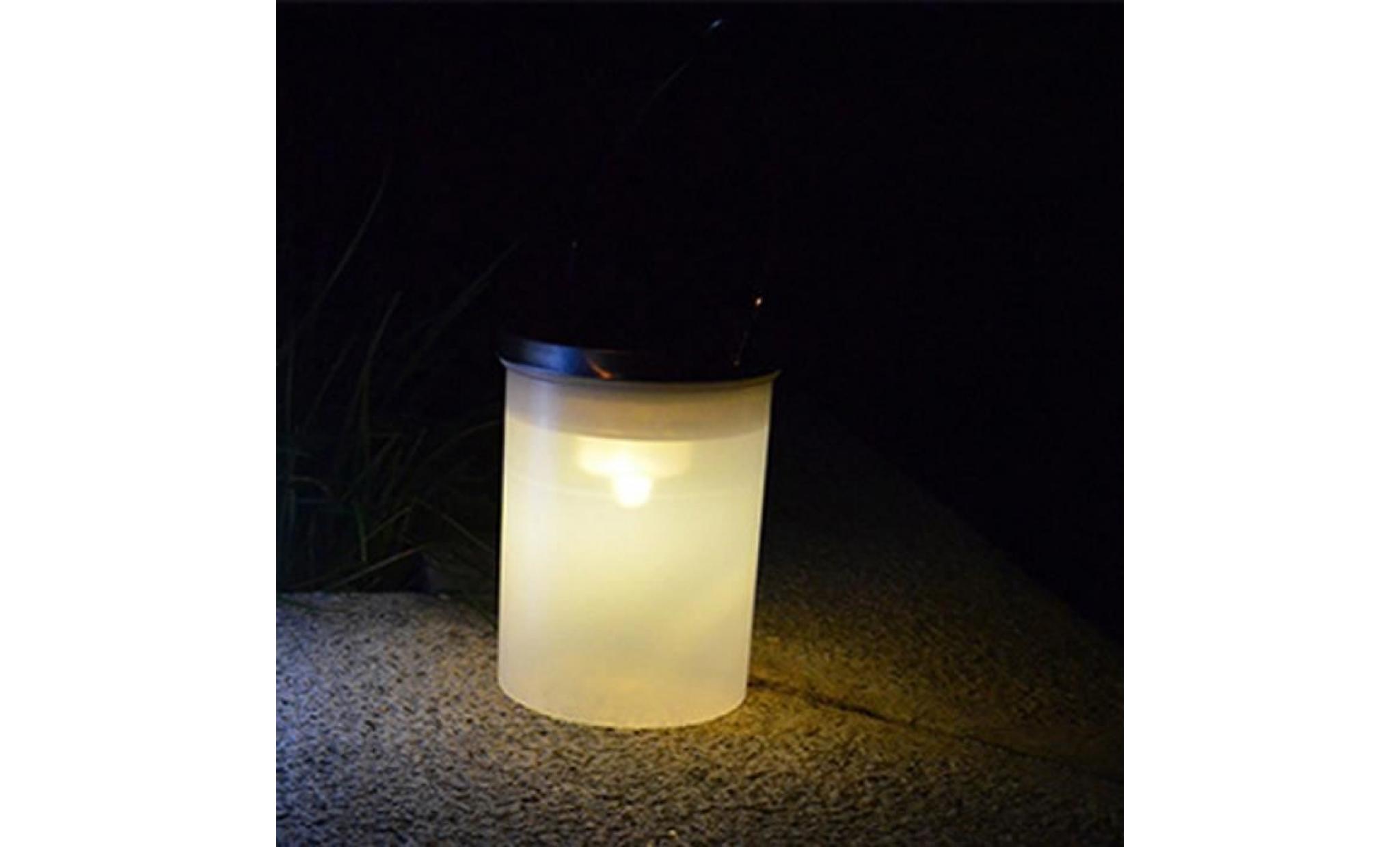 deuxsuns®lampes suspendues extérieures de jardin de lustre de la forme led de seau solaire de lustre@er1253 pas cher