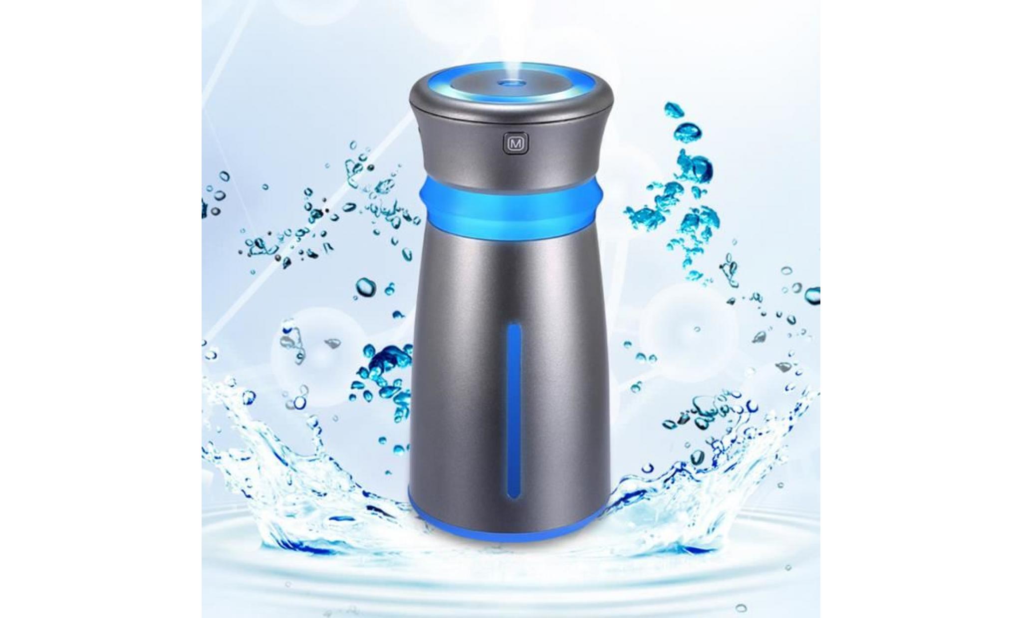 diffuseur aromatique, mini humidificateur d'air ultrasons sans free aromathérapie diffuseur huiles humidifier led avec 7 couleurs