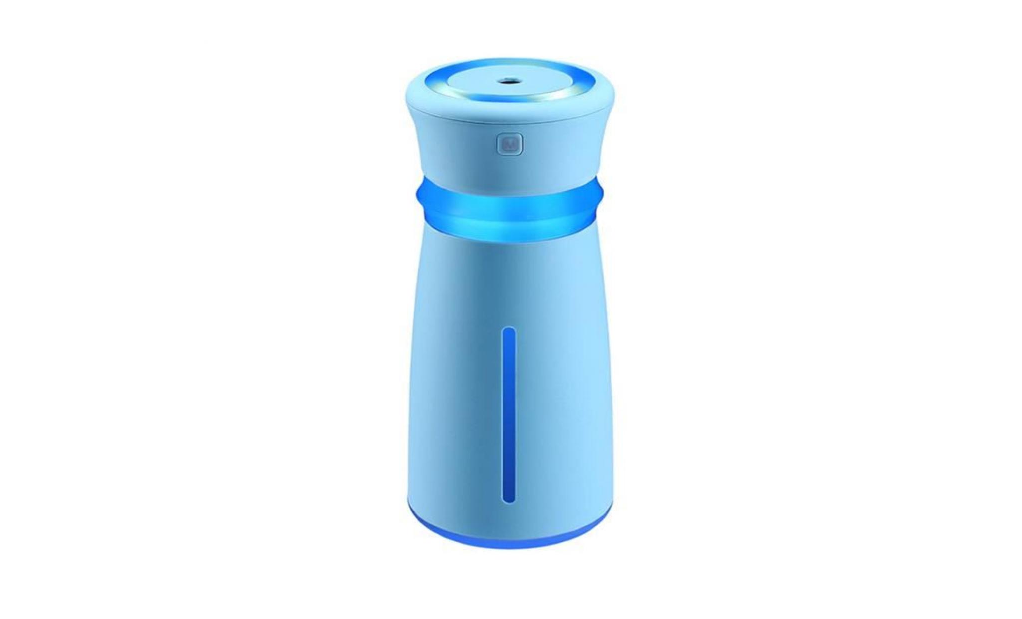 diffuseur d'huiles essentielles, diffuseur aroma et humidificateur avec 7 couleurs，300ml  bleu