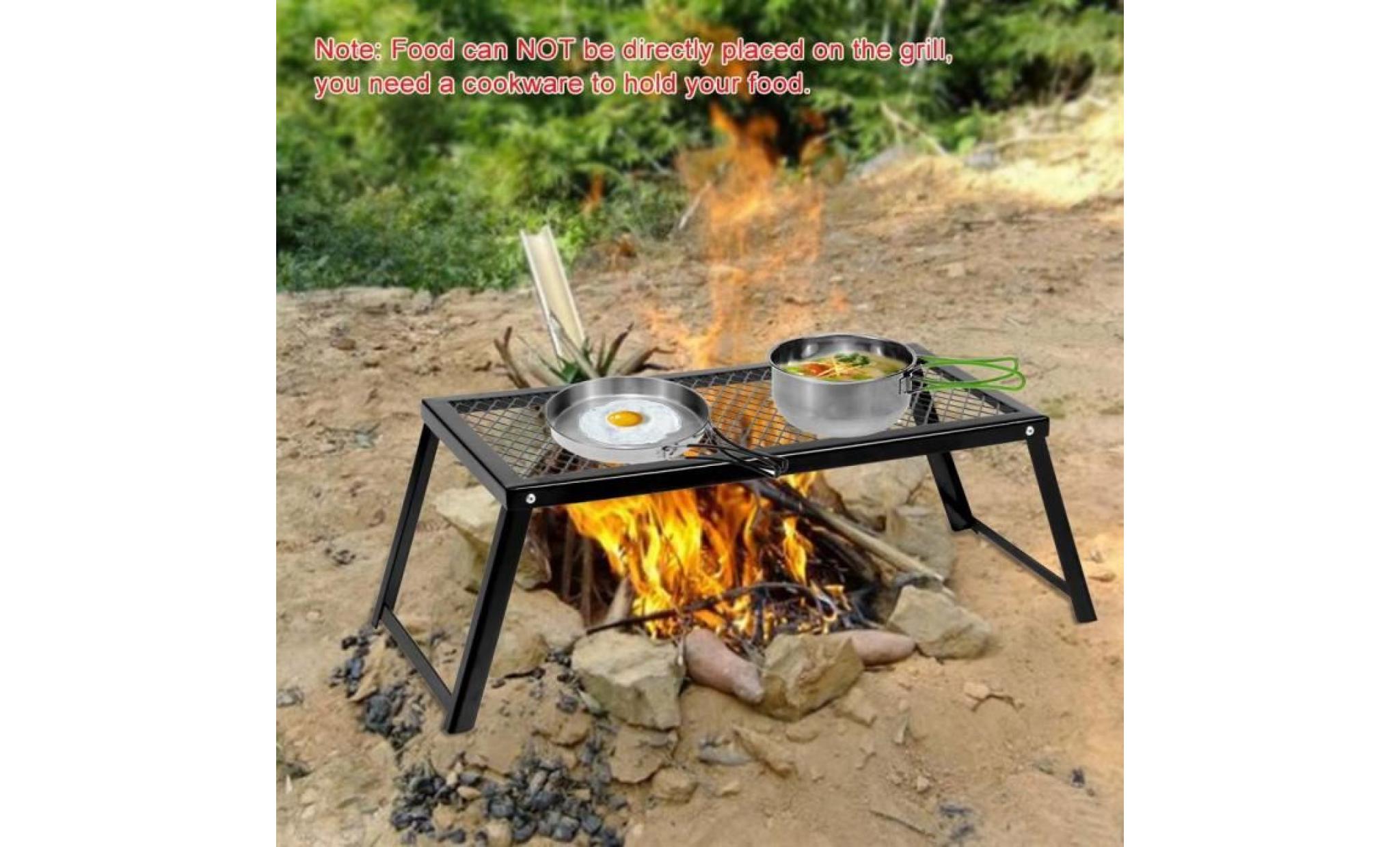 docooler 55 * 30 * 18cm bbq gril pliable portable ultra résistant sur le feu camping pour personne mixte