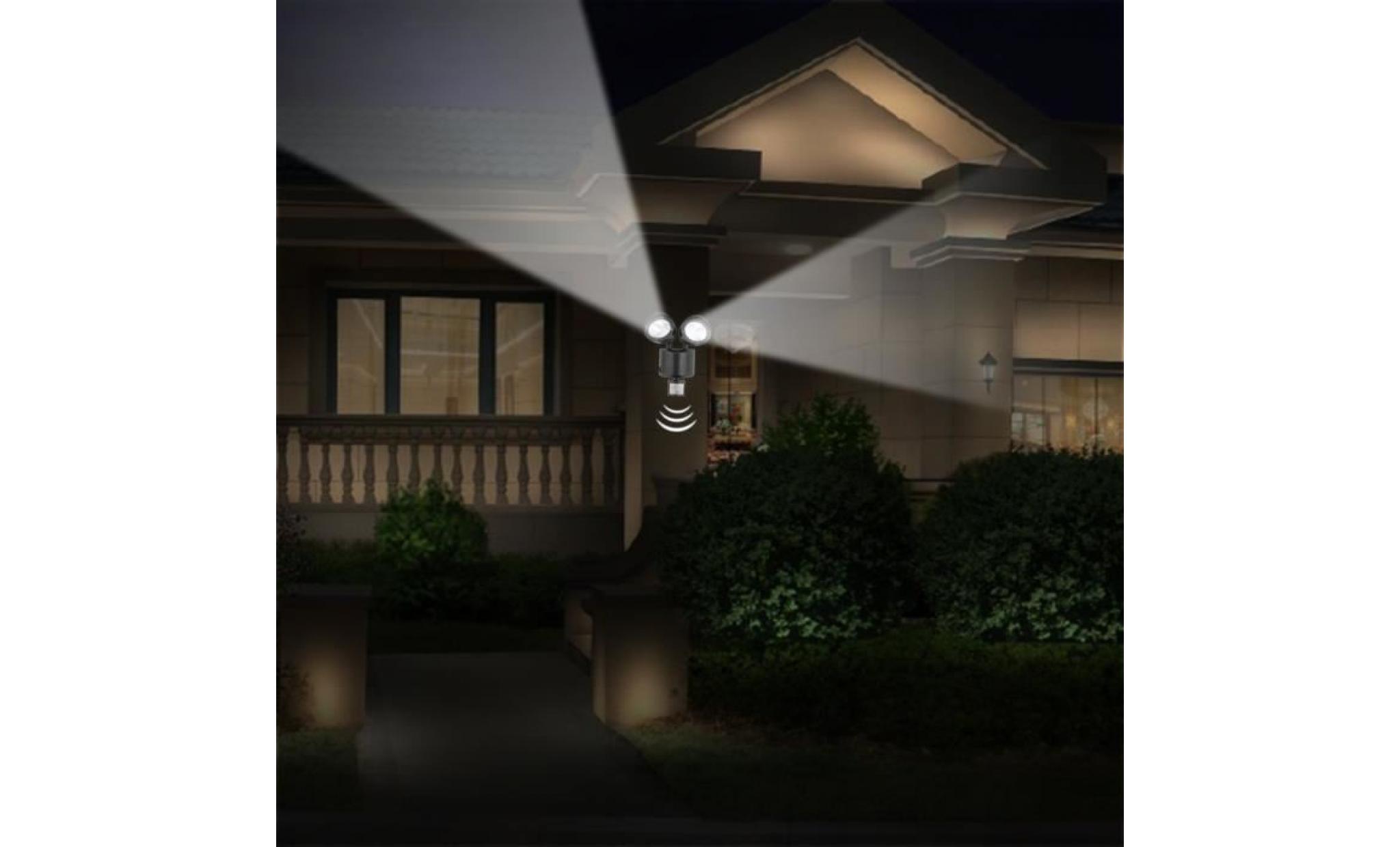 double lumières solaires avec 22 perles led système d'éclairages ip44 parfait pour paysage jardin route patio pelouse pas cher