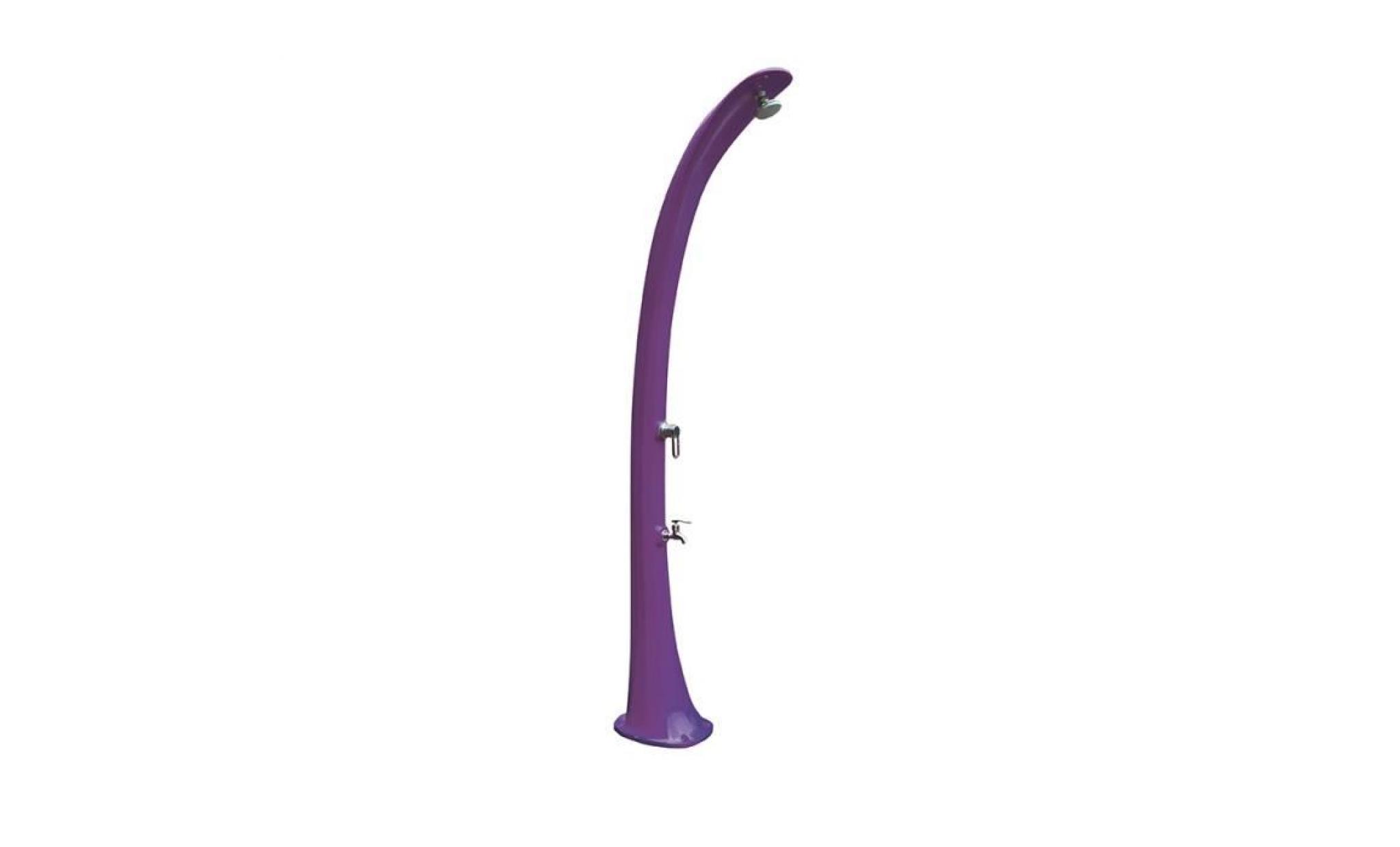 douche solaire cobra 32l avec rince pieds   formidra   violet