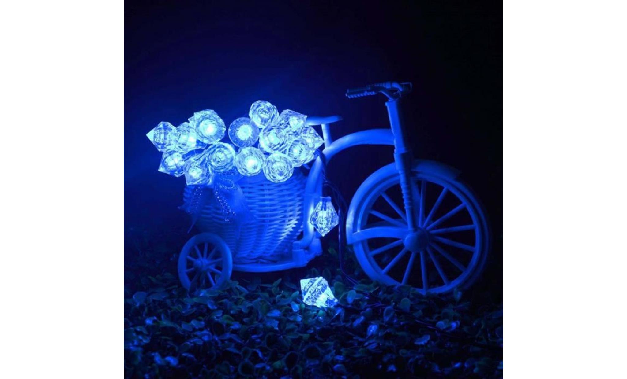 dpp61109564bu®20 led solaire puissance extérieure diamant lumière chaîne jardin fête fée lampe